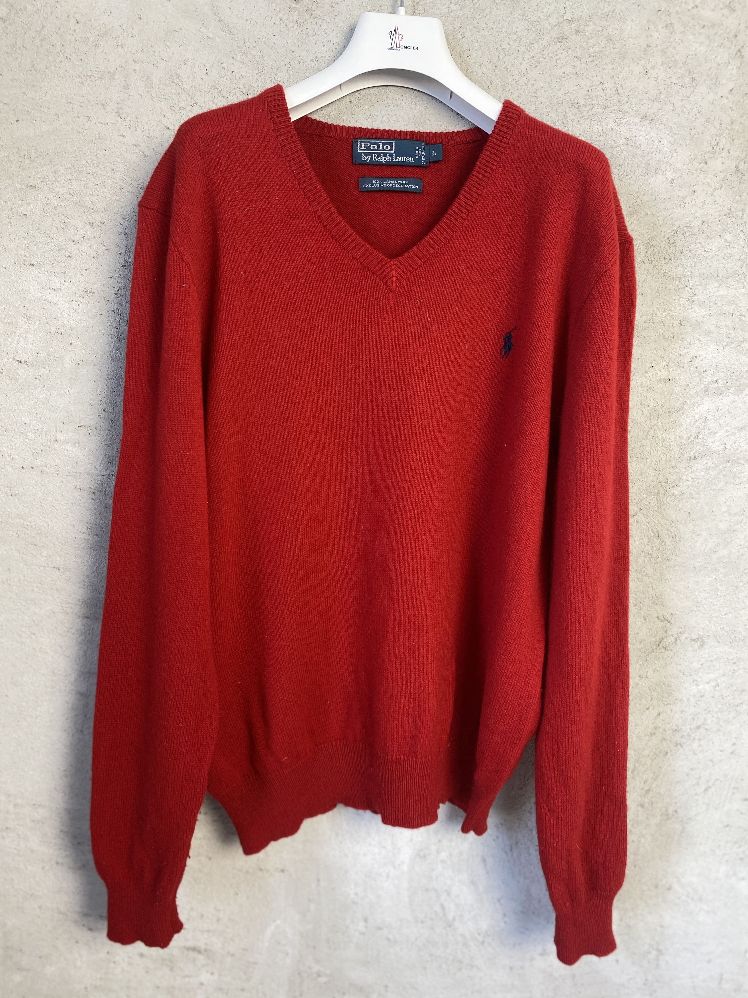 Polo Ralph Lauren Polo Ralph Lauren small pony lambs wool sweater knitwear Size US L / EU 52-54 / 3 - 1 Thumbnail