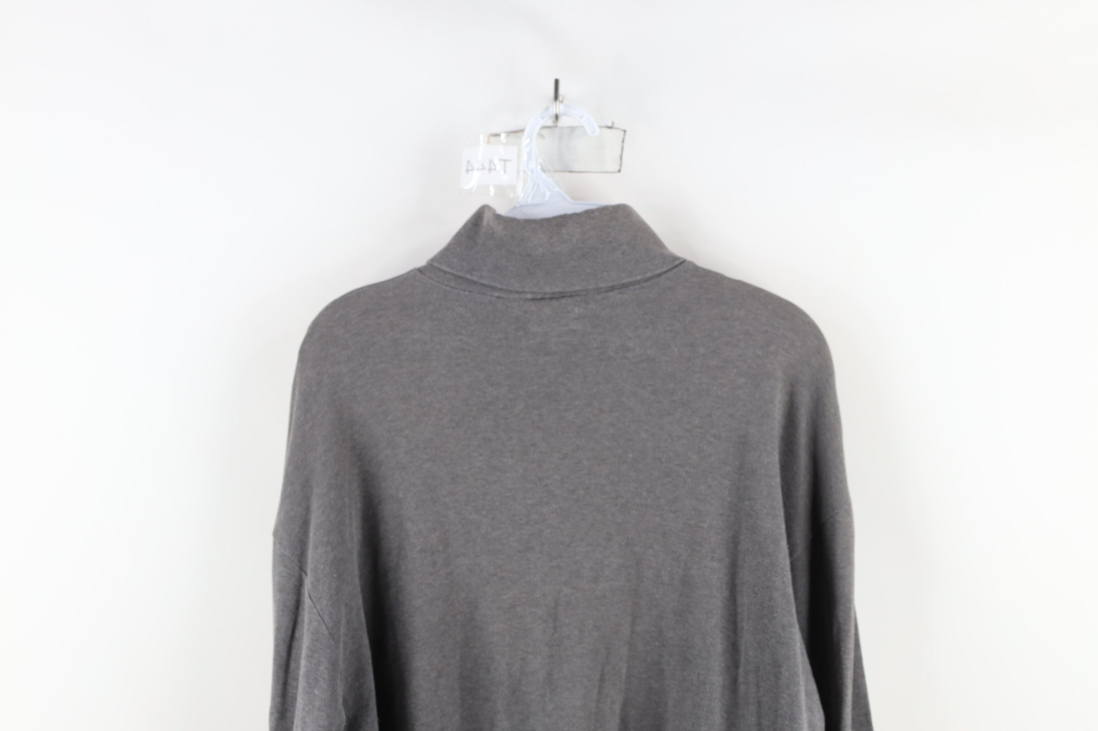 Vintage × Woolrich Woolen Mills Vintage 90s Woolrich Turtleneck T-Shirt Gray Cotton USA Size US L / EU 52-54 / 3 - 11 Thumbnail