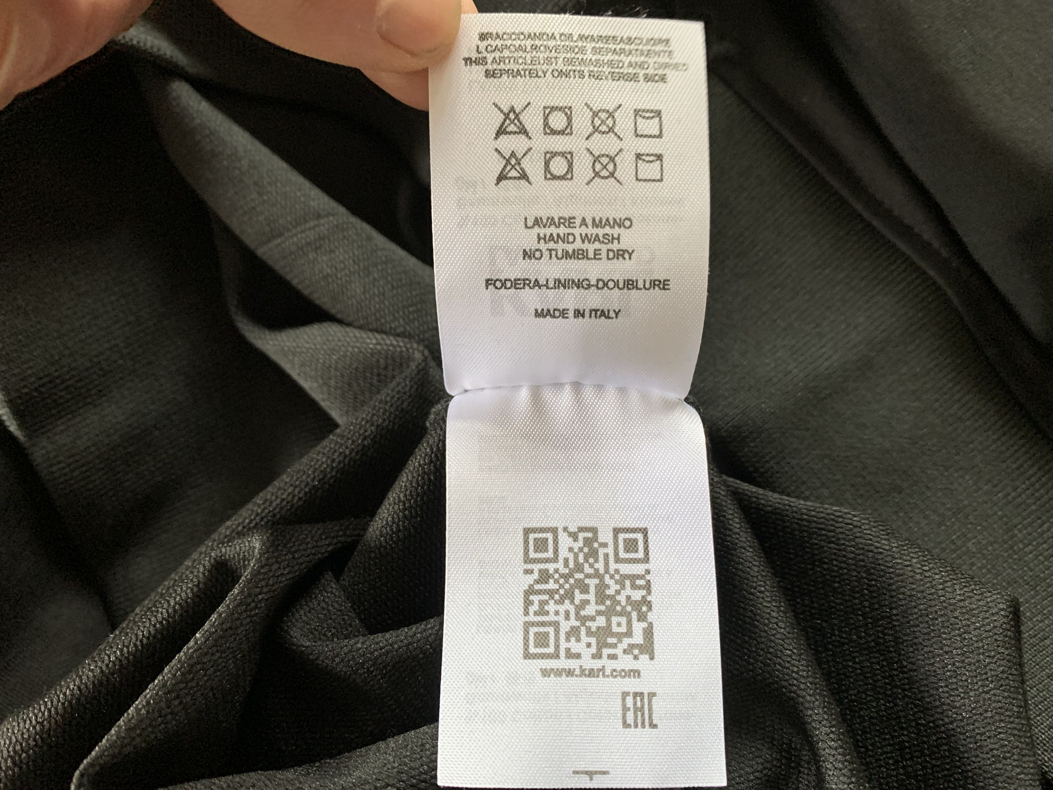 Designer × Karl Lagerfeld Karl Lagerfeld Black Cotton Sweatshirt Size US XXL / EU 58 / 5 - 8 Thumbnail