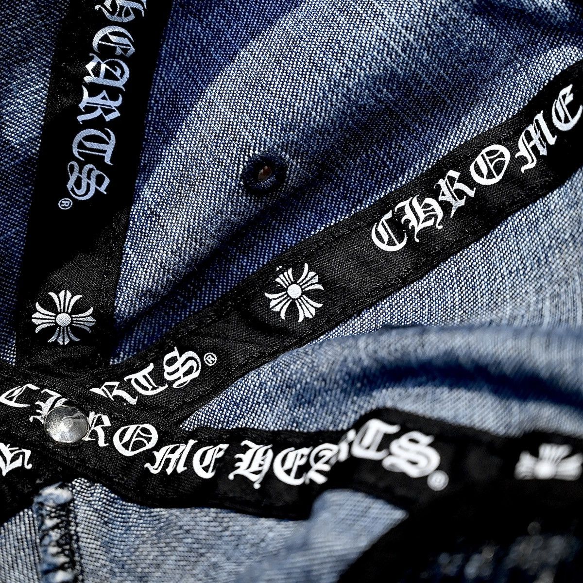 Chrome Hearts CHROME HEARTS SLOUCHY 5 PANEL CAP DENIM Size ONE SIZE - 6 Thumbnail
