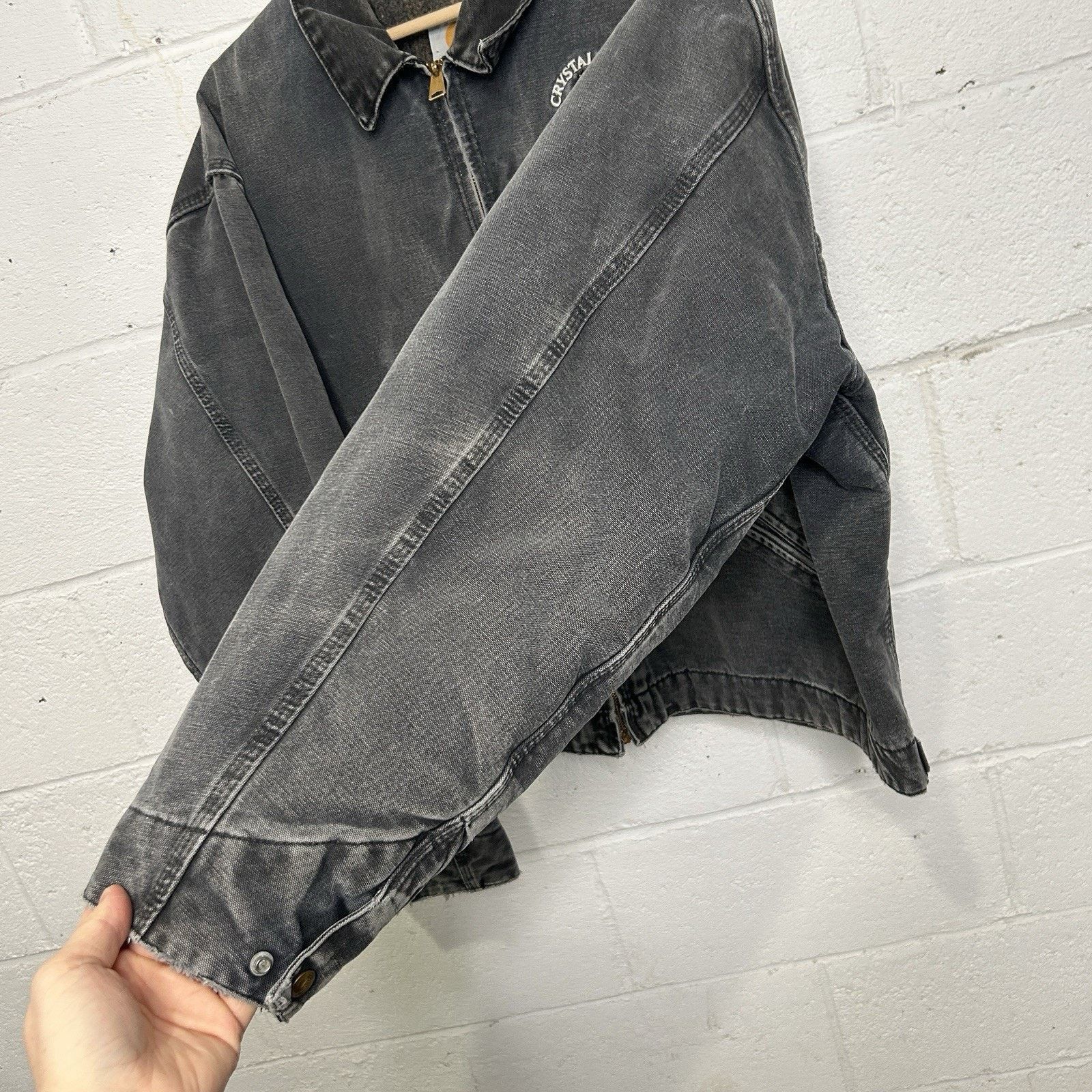 Carhartt Y2K Carhartt Blanket-Lined Detroit Jacket “Gravel/Grey” J97 Size US XXL / EU 58 / 5 - 5 Thumbnail