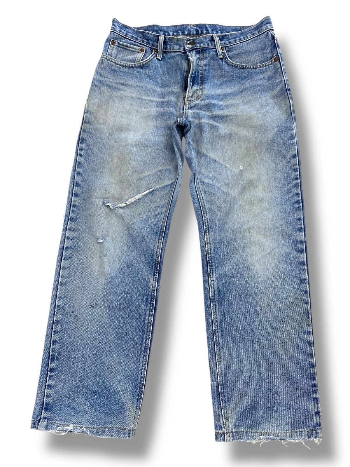 Edwin Edwin Faded Wash Ripped Style Loose Jeans Size US 32 / EU 48 - 1 Thumbnail