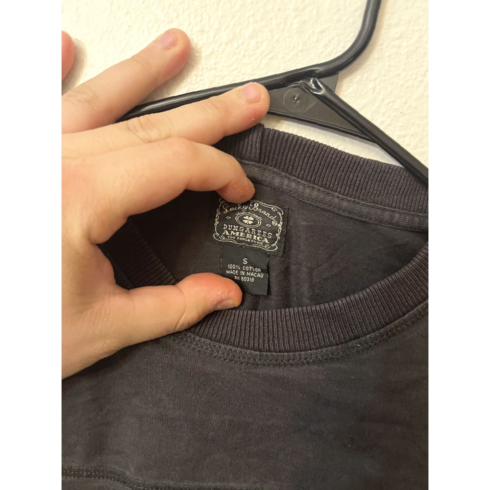 Lucky Brand Lucky Brand Sweater Adult S Gray Cable-Knit Crew Neck Pullover Long Sleeve Mens Classic Outdoor Preppy Size US S / EU 44-46 / 1 - 3 Thumbnail
