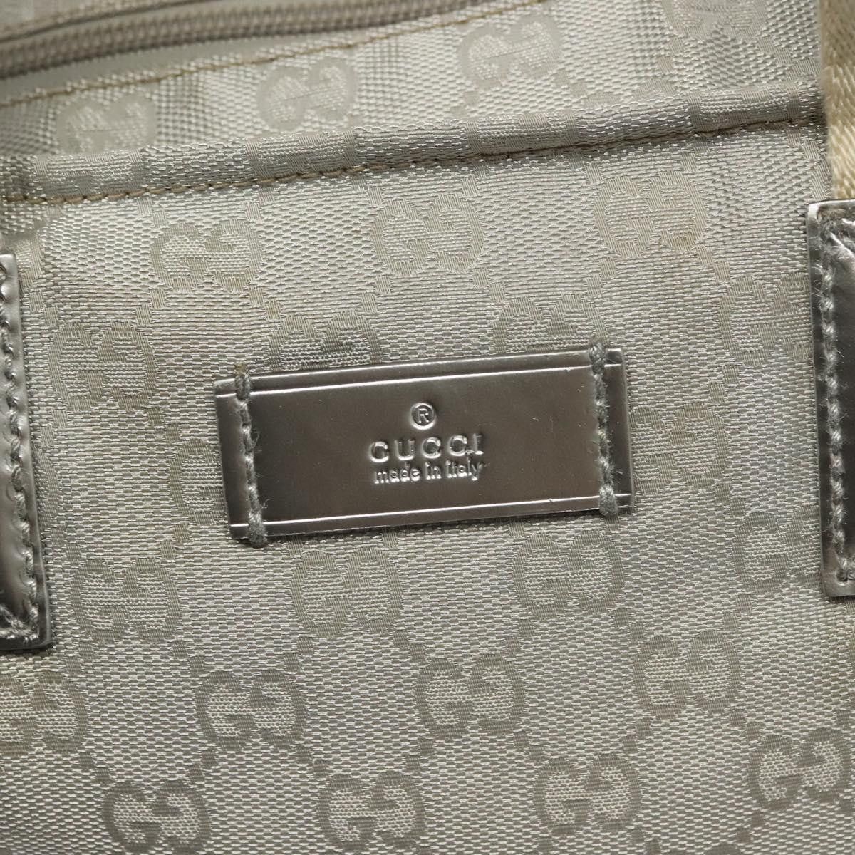 Gucci GUCCI GG Canvas Tote Bag Silver Size ONE SIZE - 14 Thumbnail