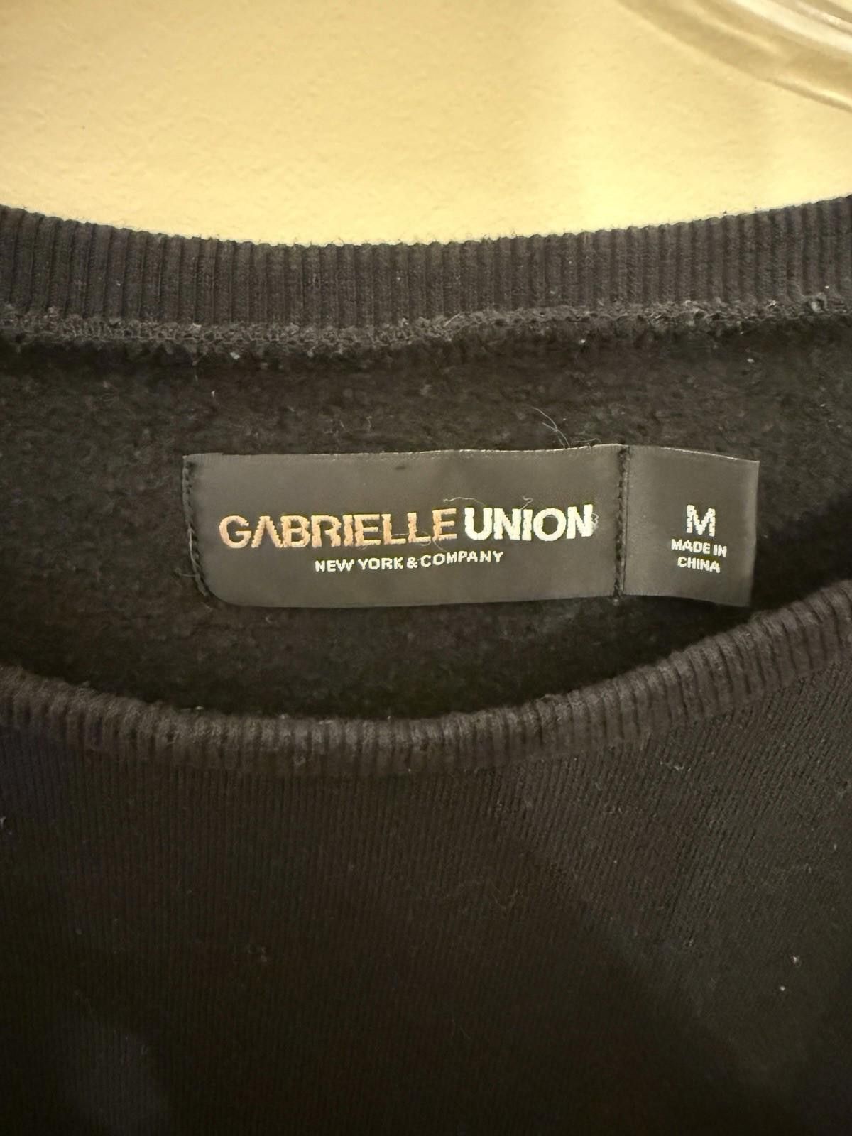 Other Gabrielle Union Embroidered Floral Sweatshirt Black Gold M Size M / US 6-8 / IT 42-44 - 5 Thumbnail