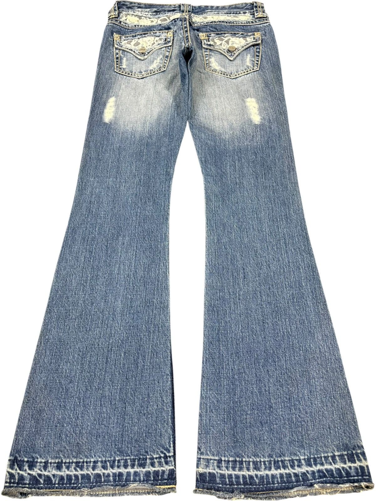 Hysteric Glamour Vintage Japanese Brand Distress Flare Low Rise Jeans Size US 29 - 2 Thumbnail