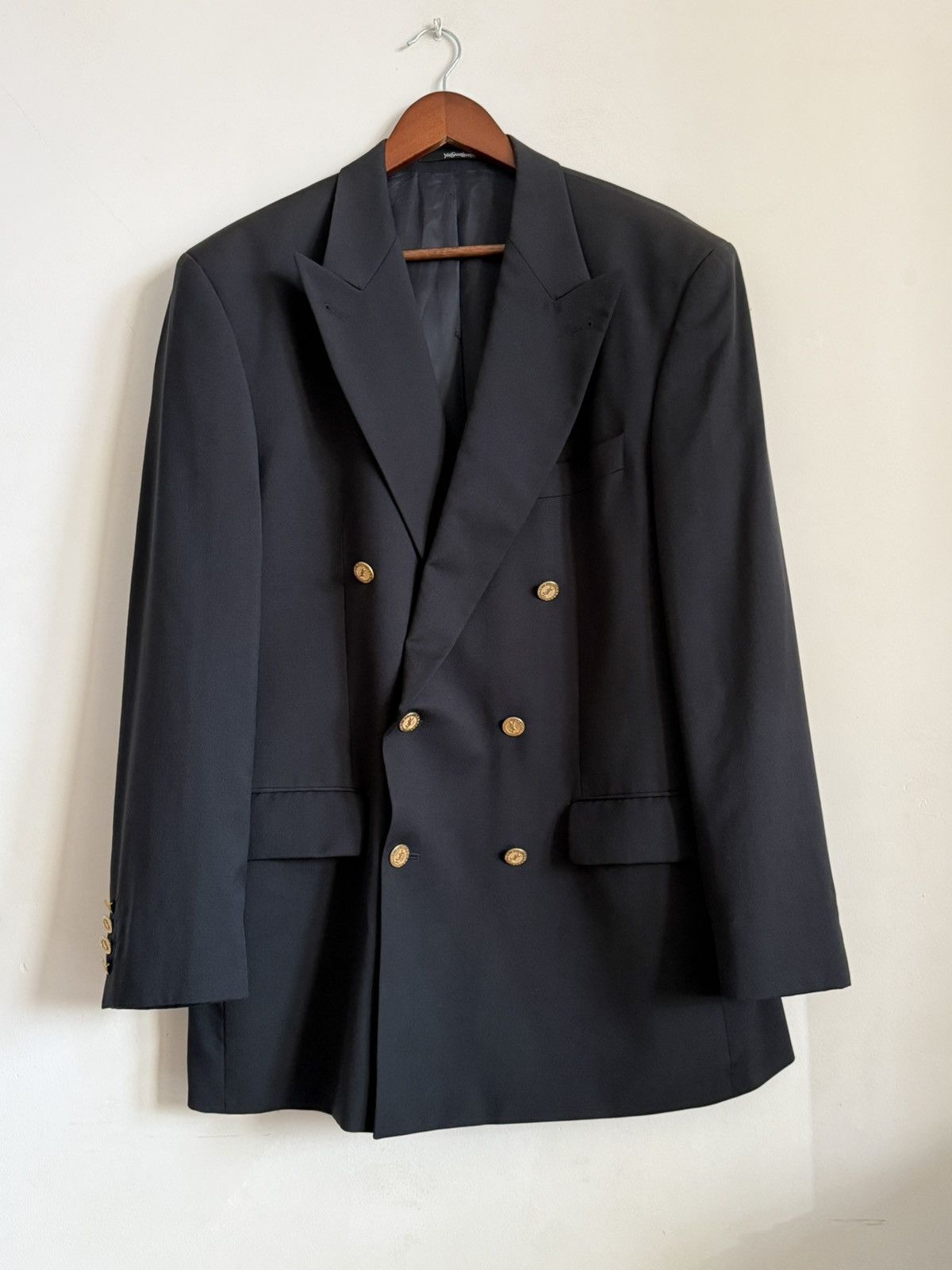 Yves Saint Laurent Yves Saint Laurent pour homme double breasted blazer. Size 52S - 1 Thumbnail