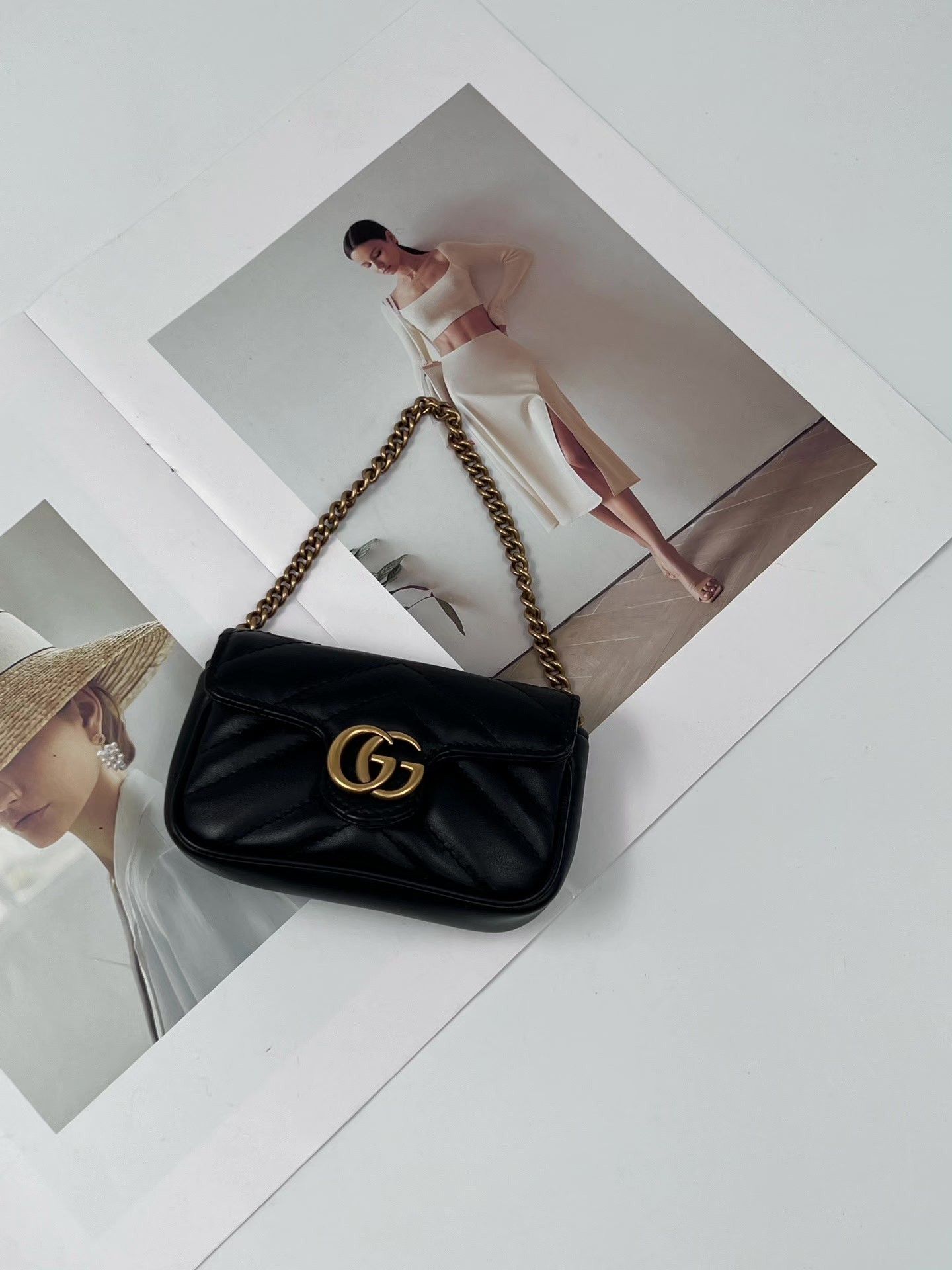 Gucci Gucci Super Mini Marmont Bag Size ONE SIZE - 4 Thumbnail