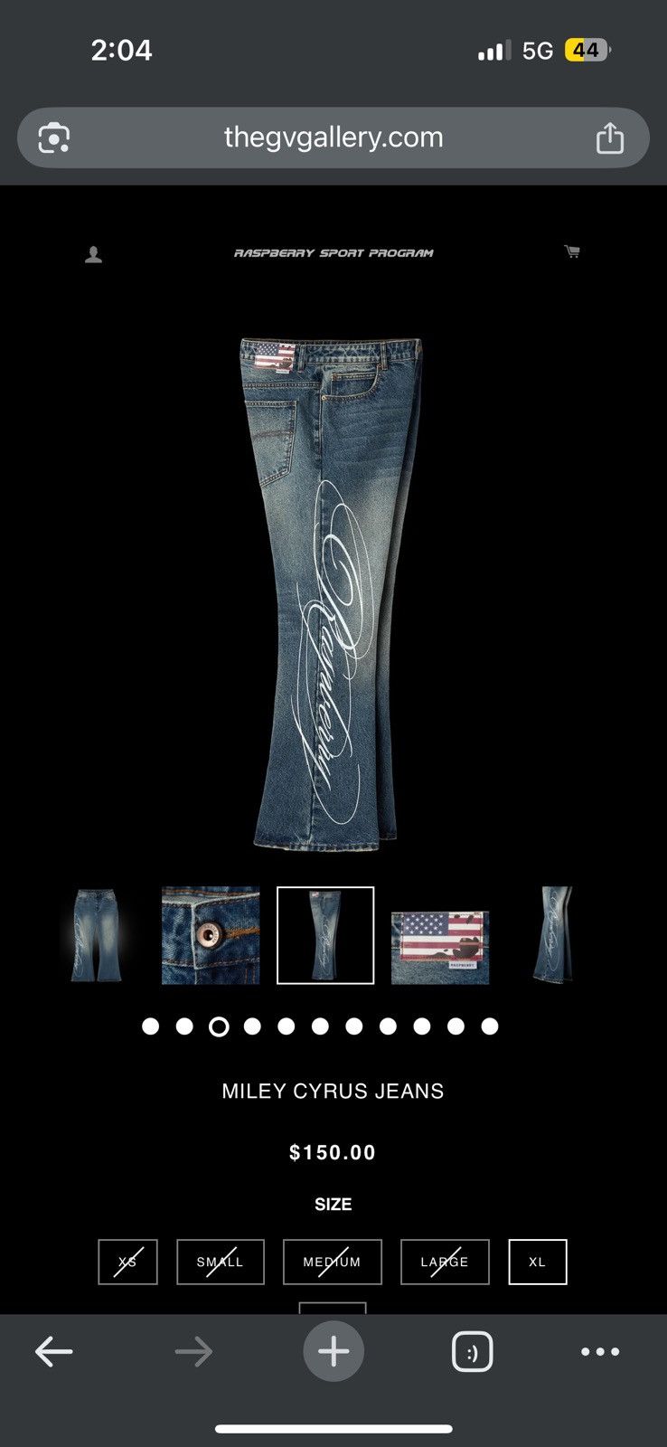 The GV Gallery GV Gallery Raspberry Hills Miley Cyrus Denim - XL Size US 36 / EU 52 - 12 Thumbnail