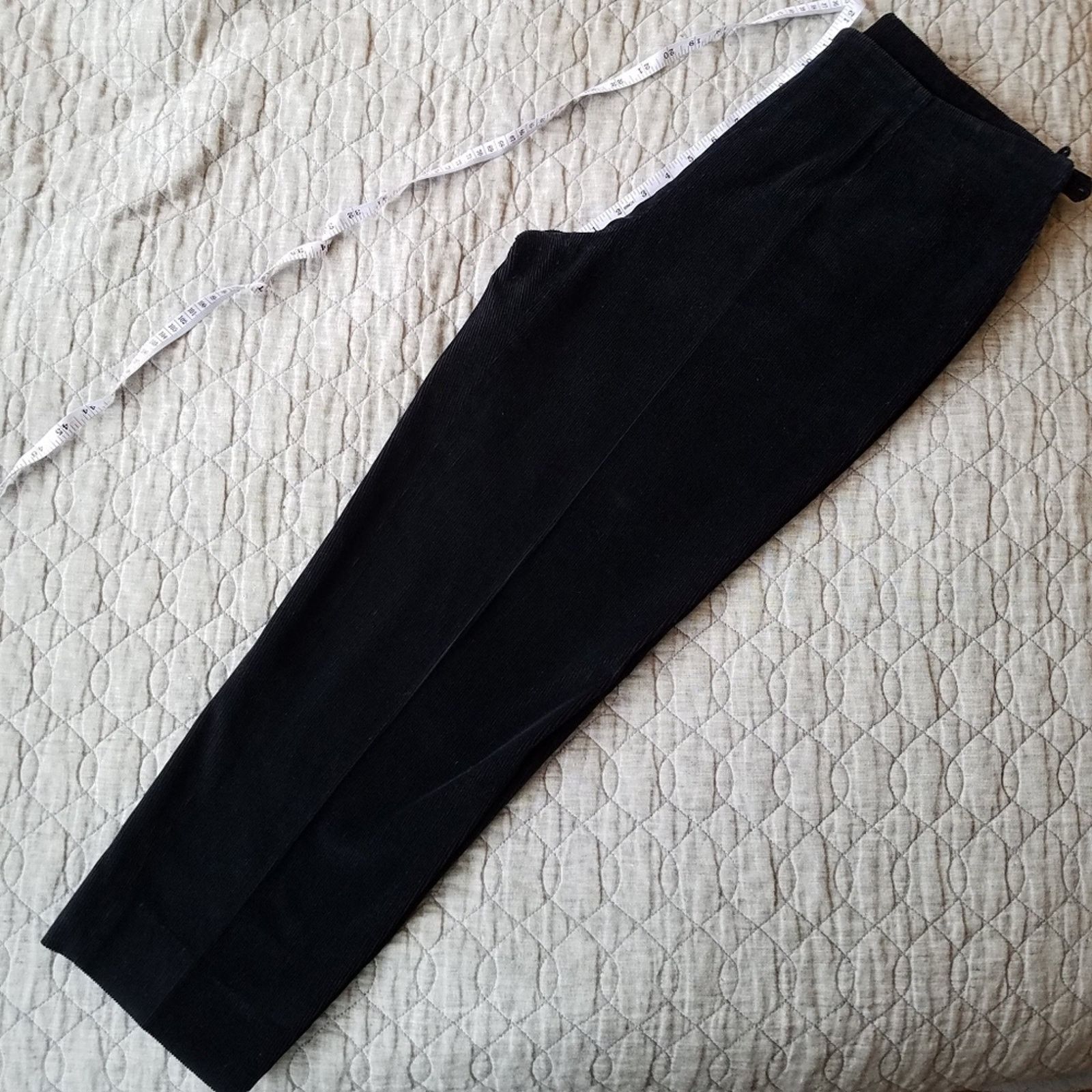Piazza Sempione Piazza Sempione sz.14 black corduroy ankle pants Size 36" / US 14 / IT 50 - 1 Thumbnail