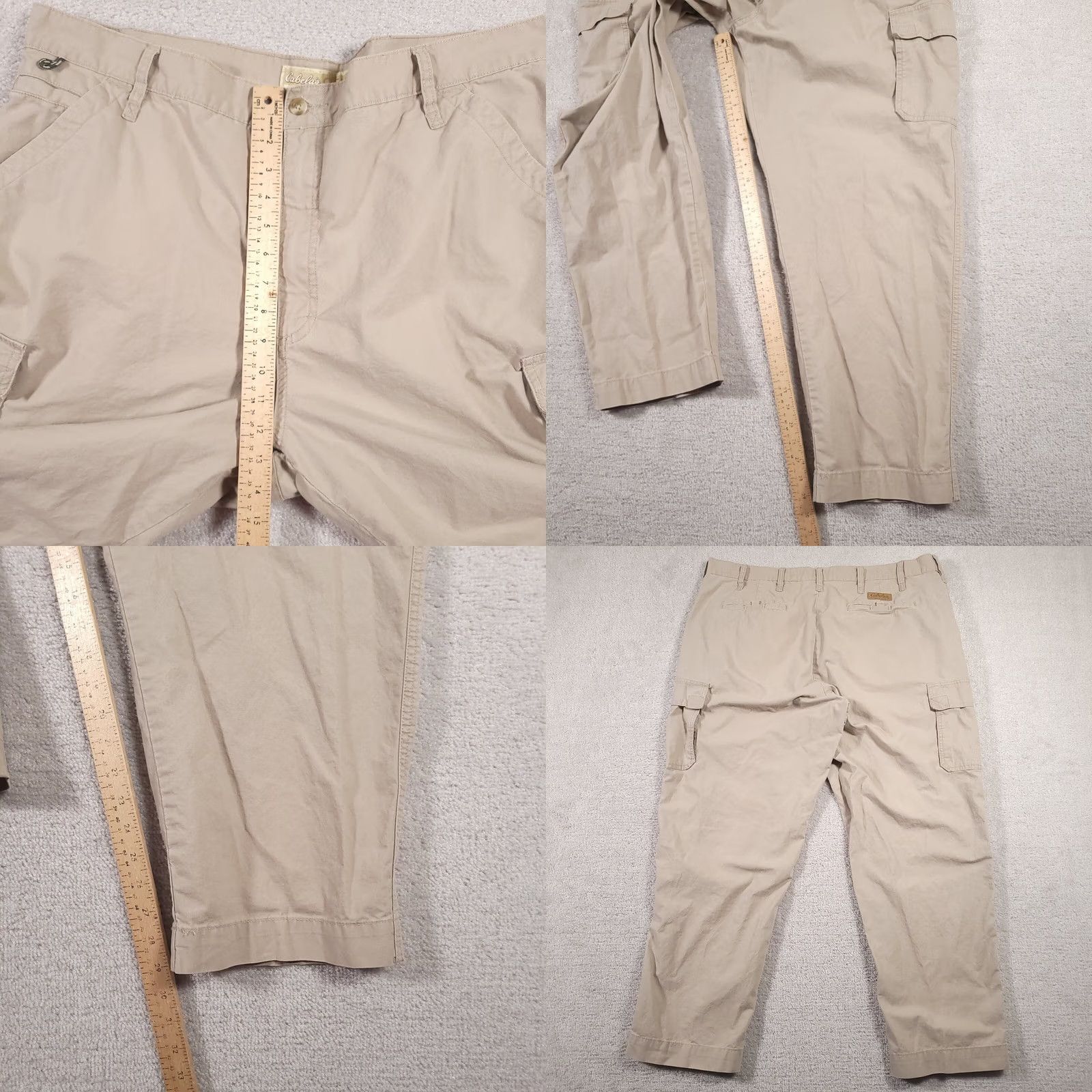 Vintage Cabela's Cargo Pants Mens 42X30 Khaki Utility Hiking Outdoors Workwear Grunge Size US 42 / EU 58 - 8 Thumbnail