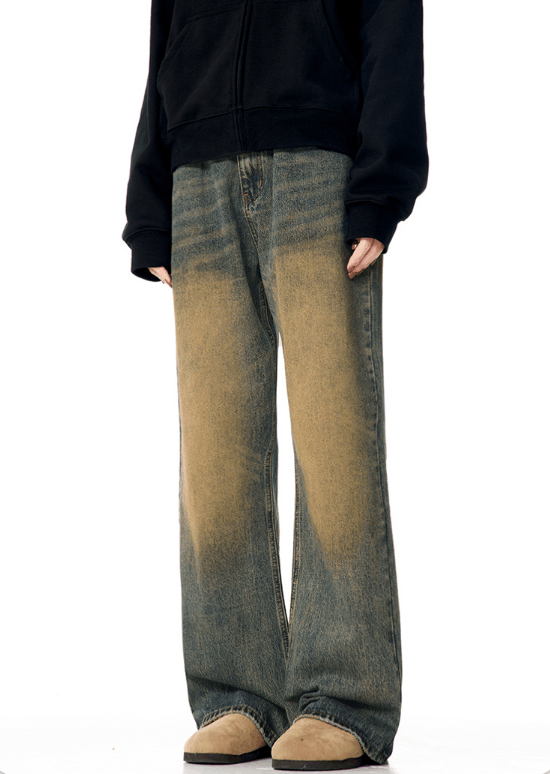 Japanese Brand × Jean American high street loose trendy retro distressed jeans Size US 34 / EU 50 - 4 Thumbnail