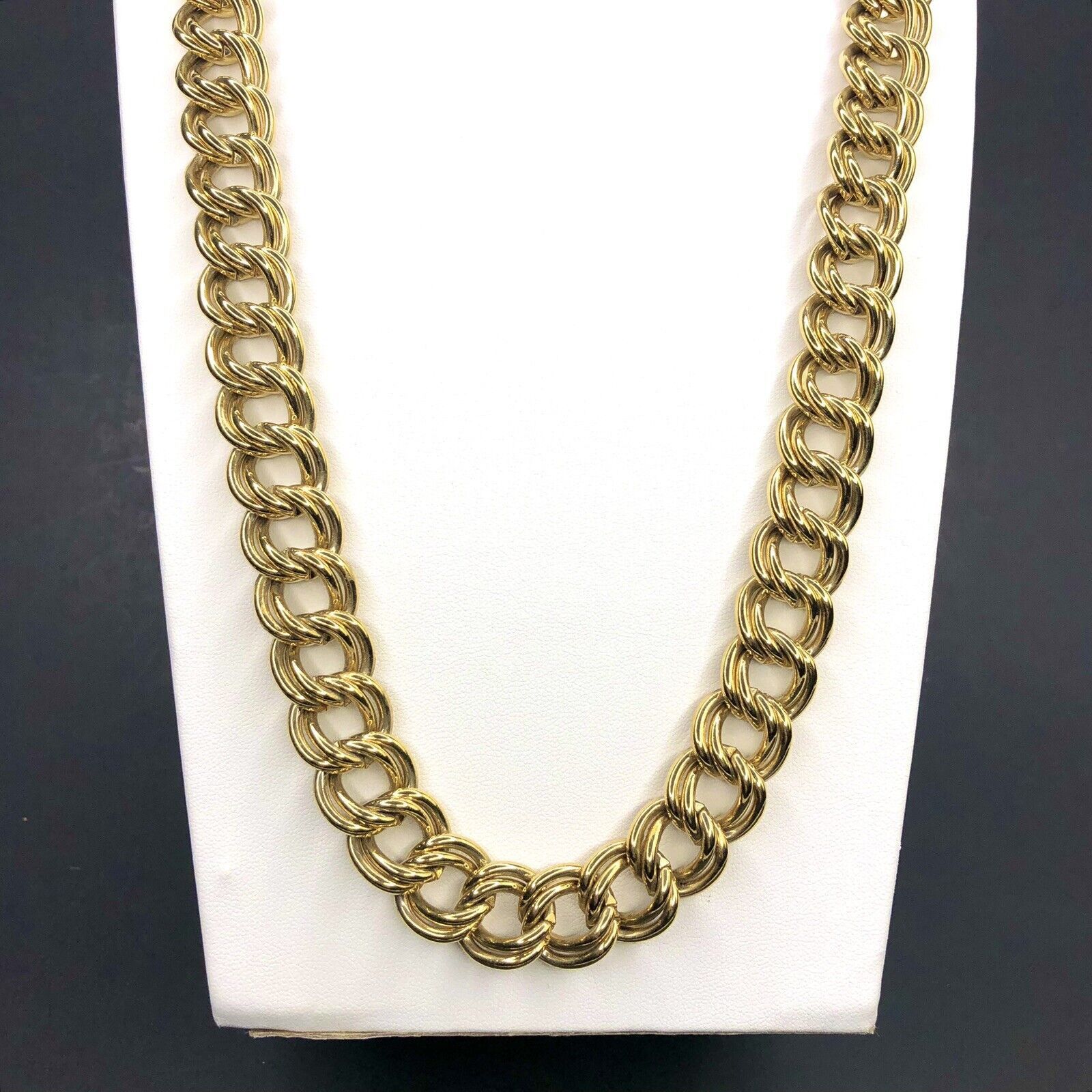Givenchy Vtg 80s Heavy Chunky Givenchy Chain Necklace 31" Gold tone Size ONE SIZE - 3 Thumbnail