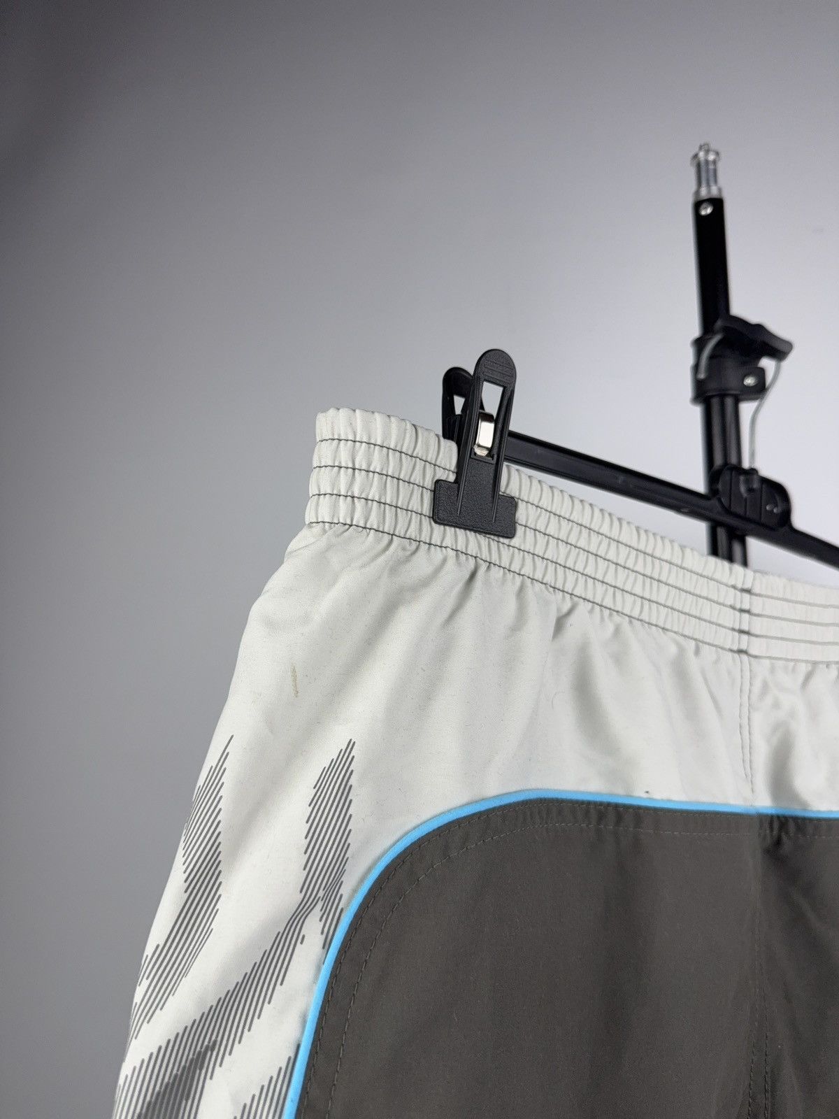 Adidas 00s Retro Adidas Y2K Surf Board Shorts Grey Blue Logo Size US 36 / EU 52 - 7 Thumbnail