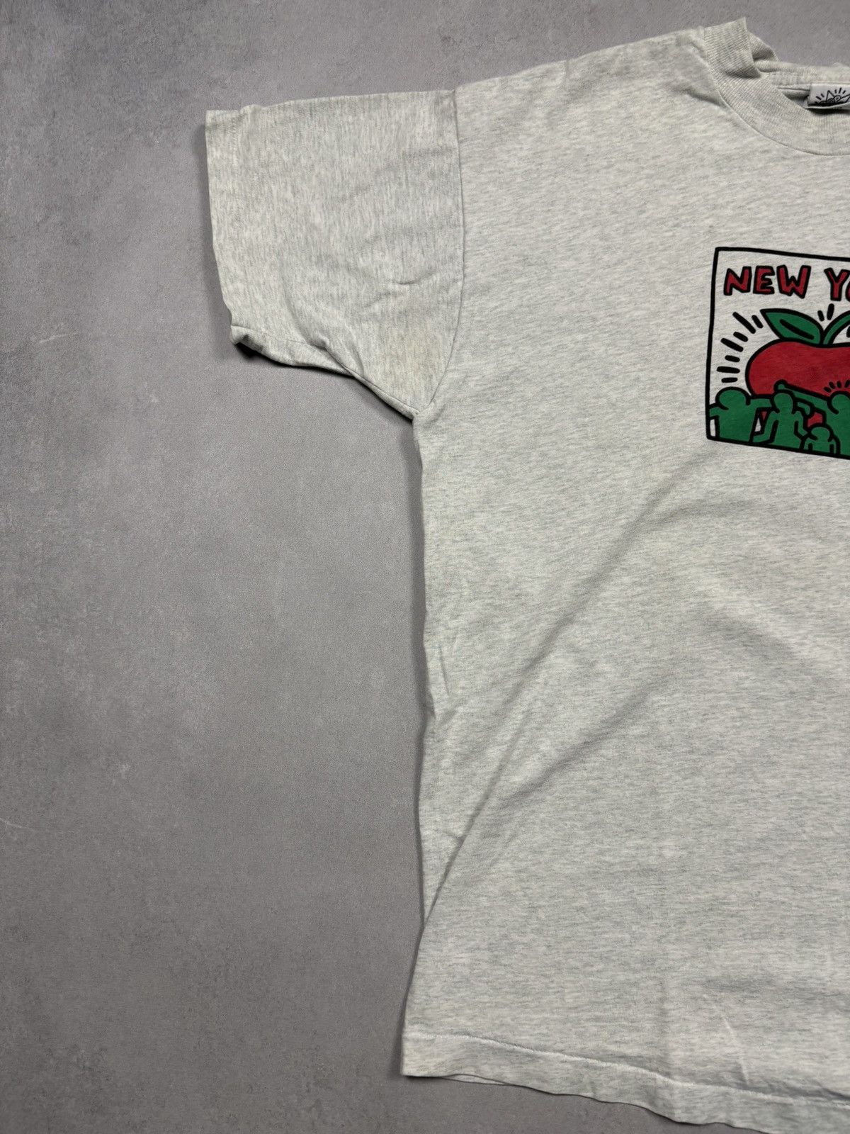 Keith Haring Vintage 80s Keith Haring New York Apple Pop Shop Art Tee XL Size US XL / EU 56 / 4 - 3 Thumbnail