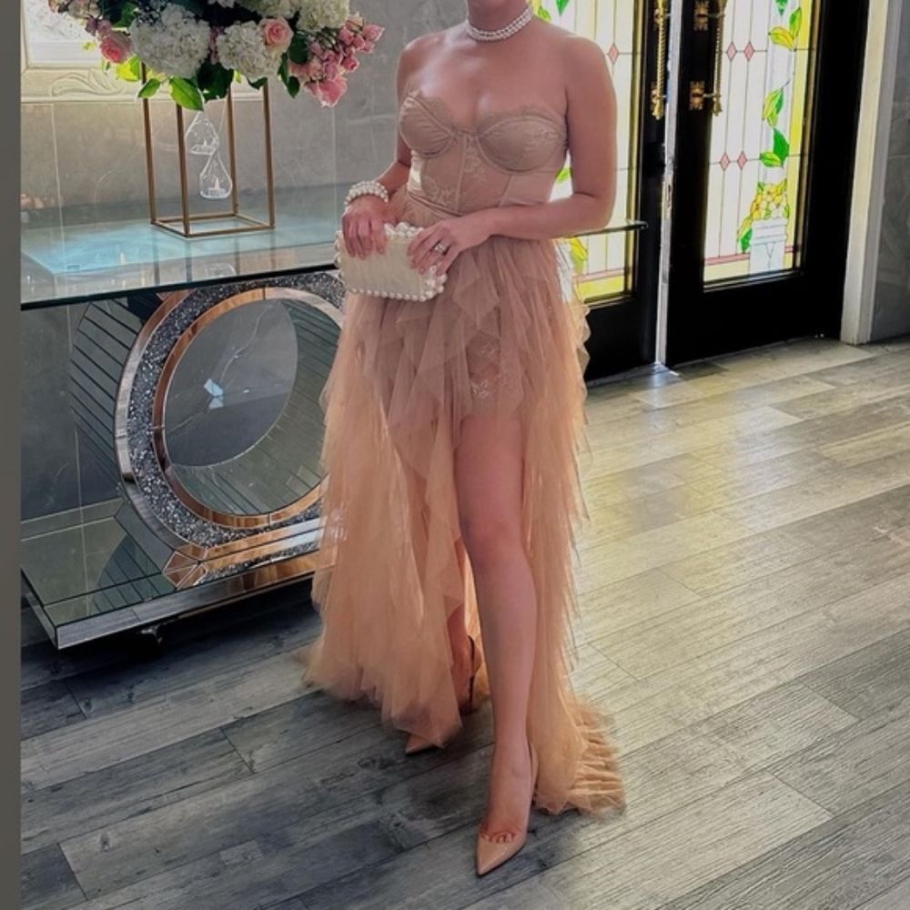For Love & Lemons For Love and Lemons X Revolve Bustier Tulle Maxi Skirt Gown | Grailed