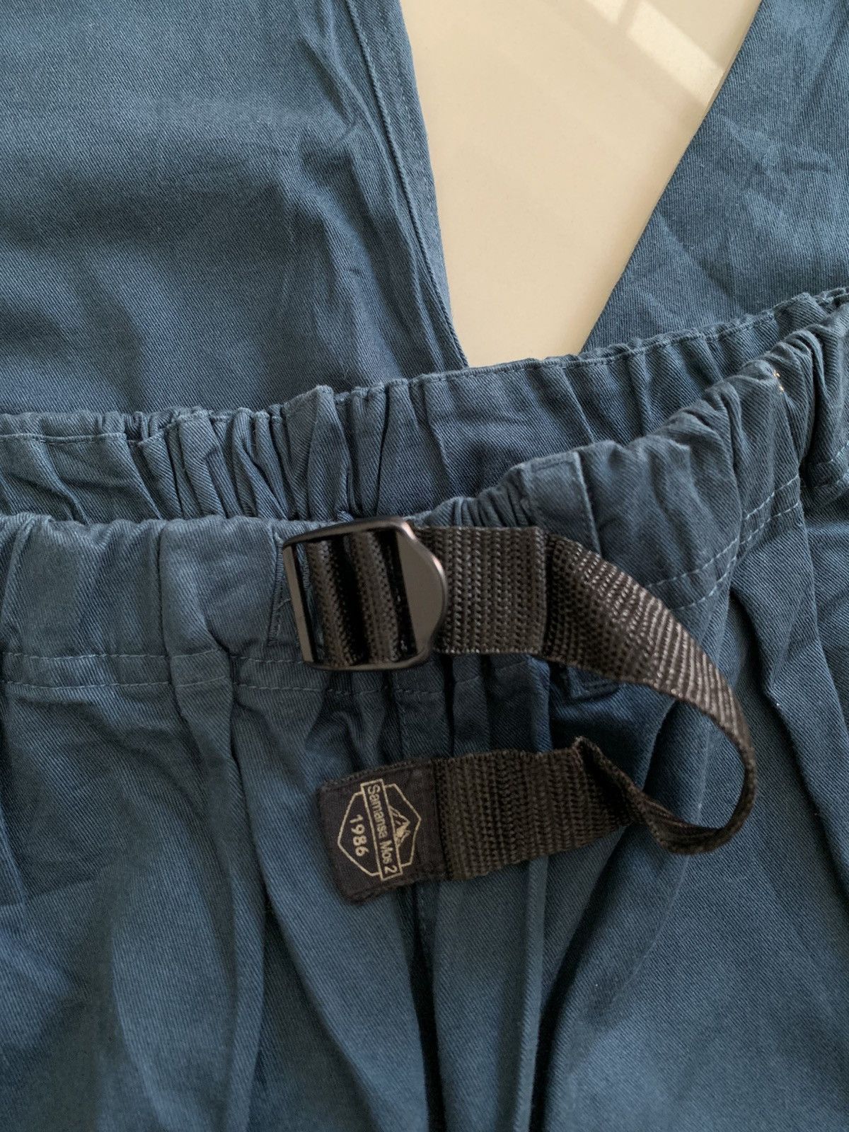 Japanese Brand Samanso Mos2 Twill Belted Baggy Pants Size US 30 / EU 46 - 4 Thumbnail