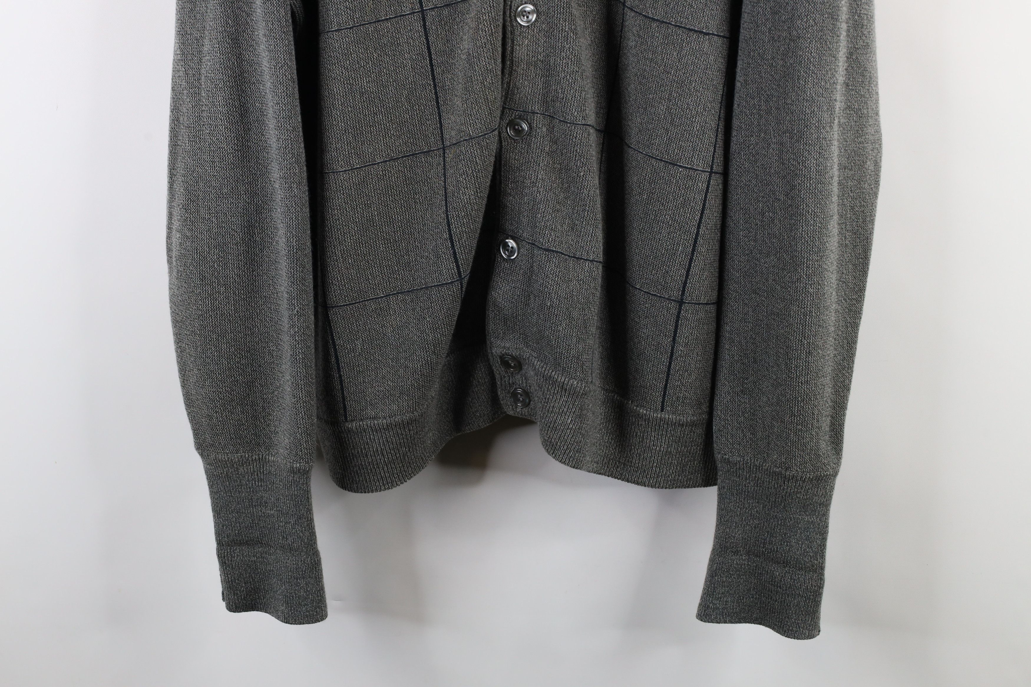 Vintage Vintage 90s Streetwear Knit Button Cardigan Sweater Gray Size US XL / EU 56 / 4 - 3 Thumbnail