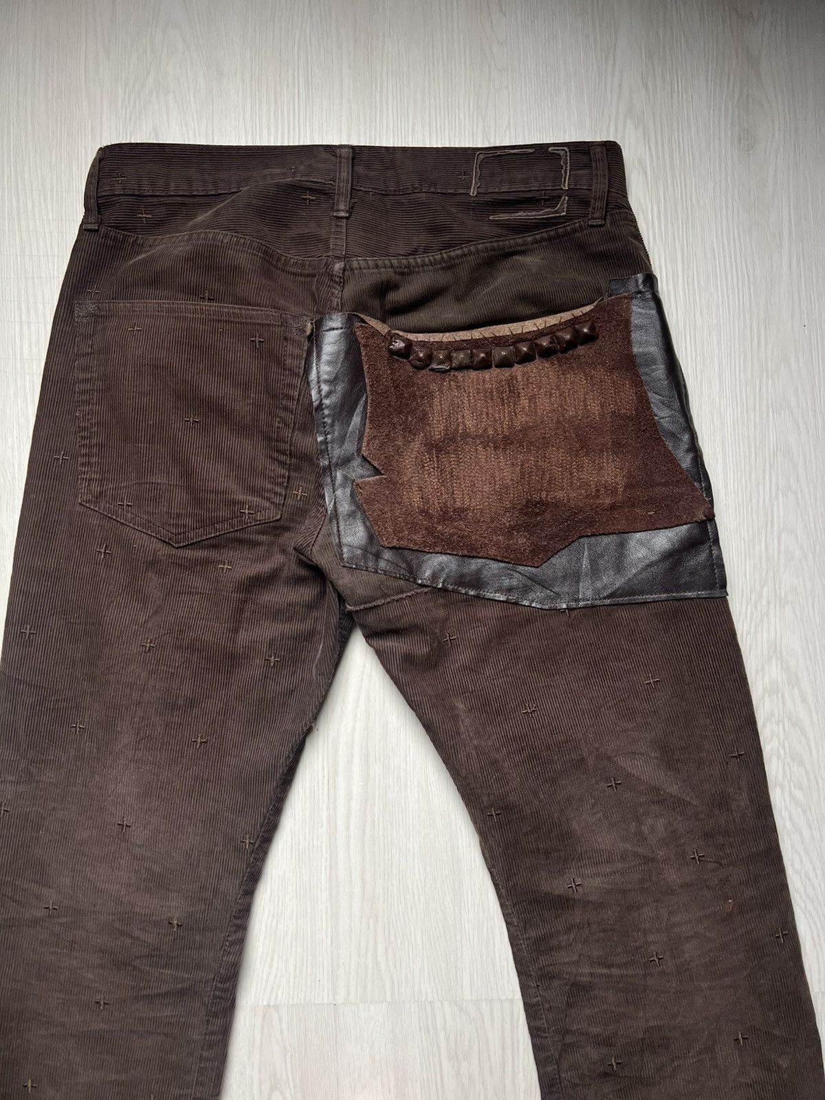 NADA Rebirth To Tabura Rasa Boro Leather Pocket Like Undercover Size US 31 - 3 Thumbnail