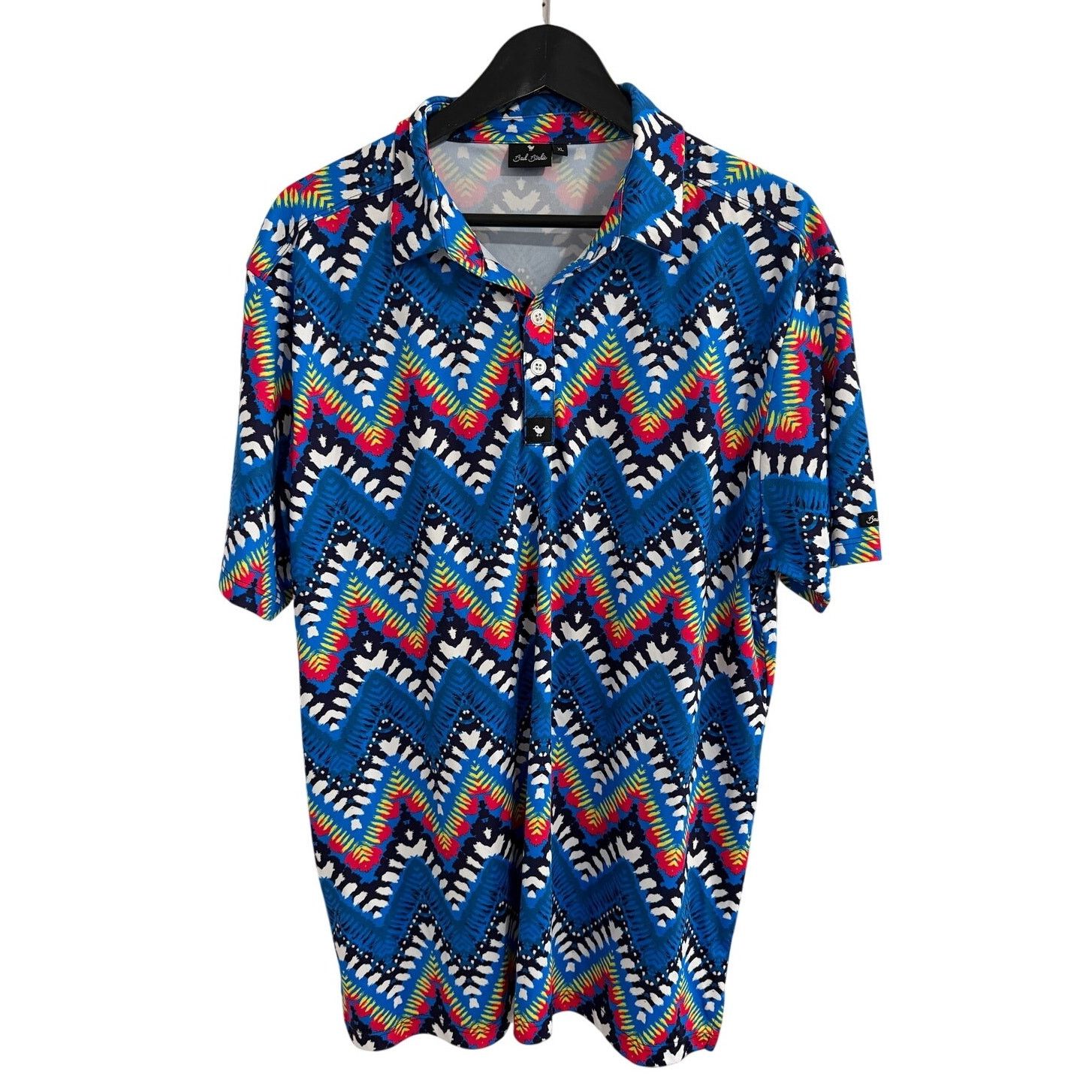 Bad Birdie Bad Birdie Blue All-Over Print Golf Polo Men's Size XL Size US XL / EU 56 / 4 - 1 Thumbnail