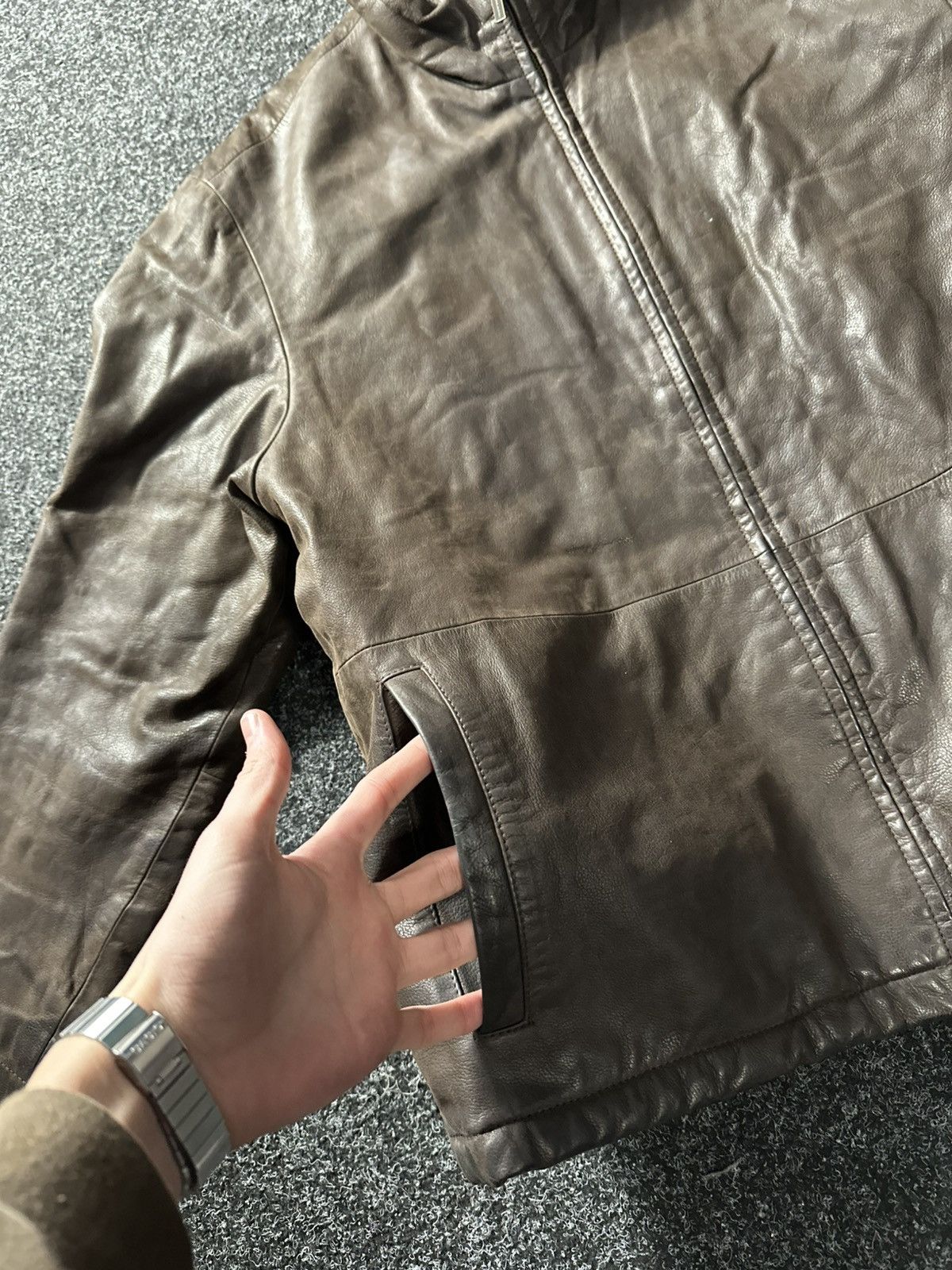 Timberland × Vintage 🚨Rare Vintage Timberland Brown Leather Jacket y2k old money Size US M / EU 48-50 / 2 - 2 Thumbnail