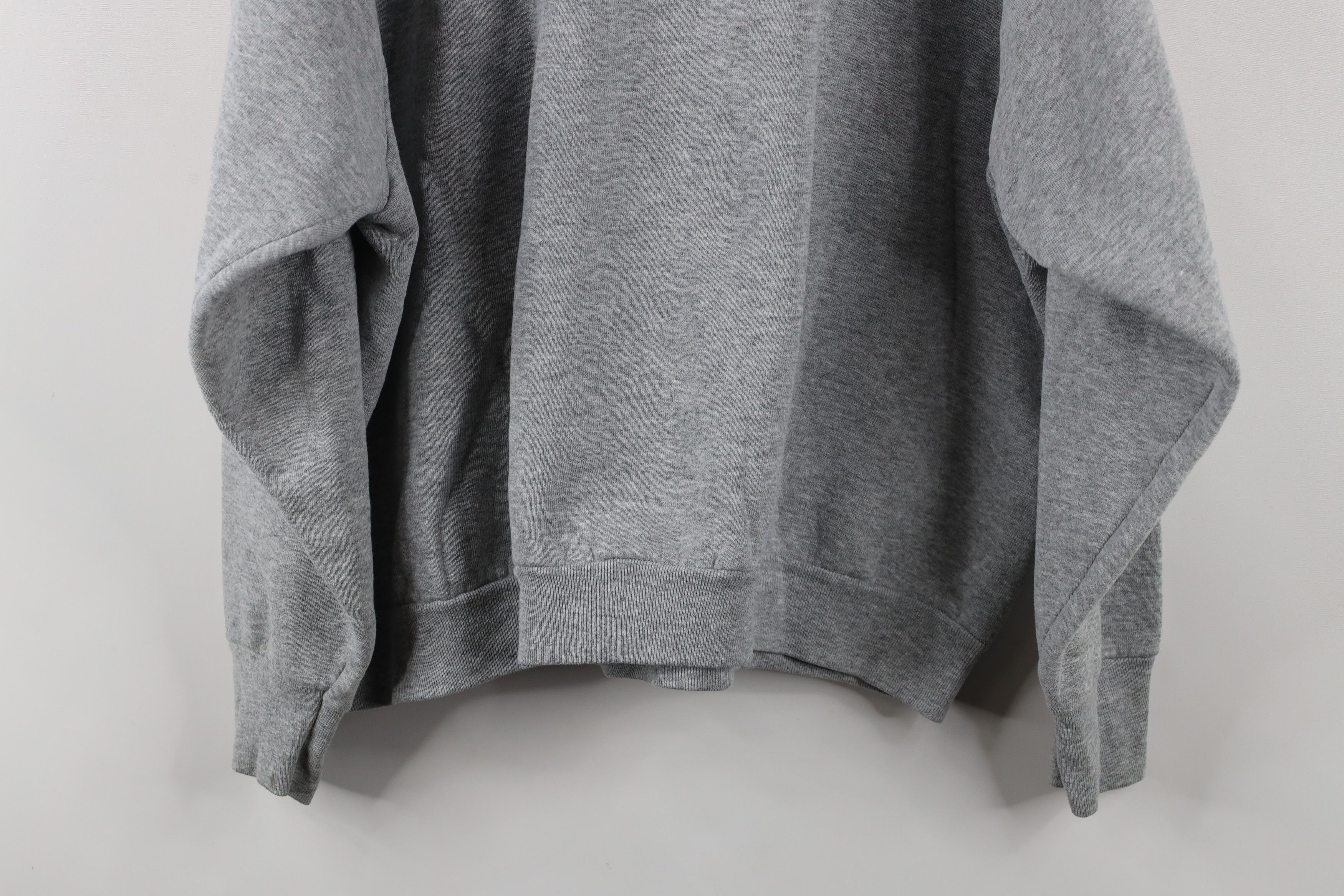 Vintage Vintage 90s Streetwear Crewneck Sweatshirt Heather Gray Size XXL / US 16-18 / IT 52-54 - 11 Thumbnail