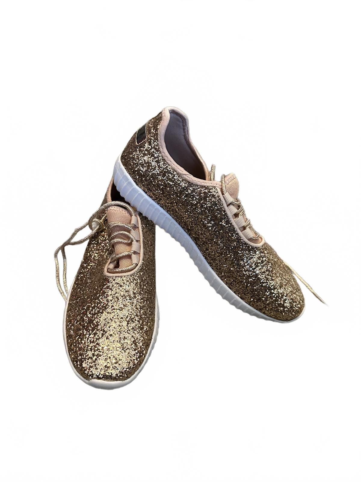 Designer Sparkling Glitter Sneakers by Forever nwot Size US 10 / IT 40 - 1 Thumbnail