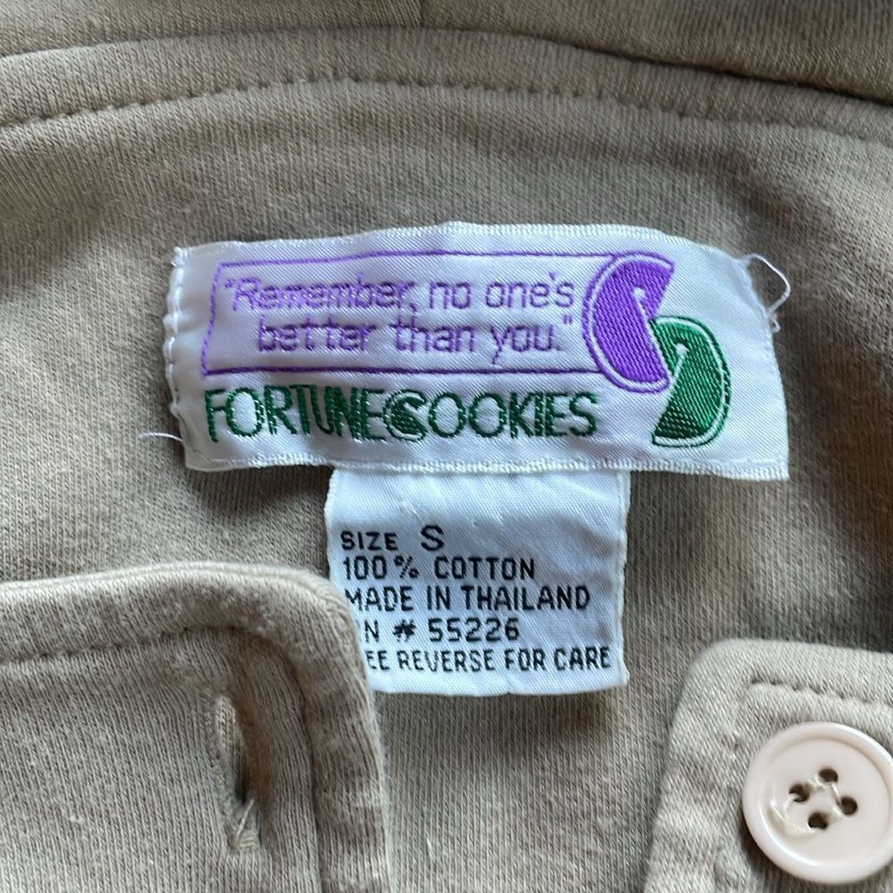 Vintage Y2K Vintage Fortune Cookie Quilted Hoodie Sweatshirt Jacket Size S / US 4 / IT 40 - 2 Thumbnail