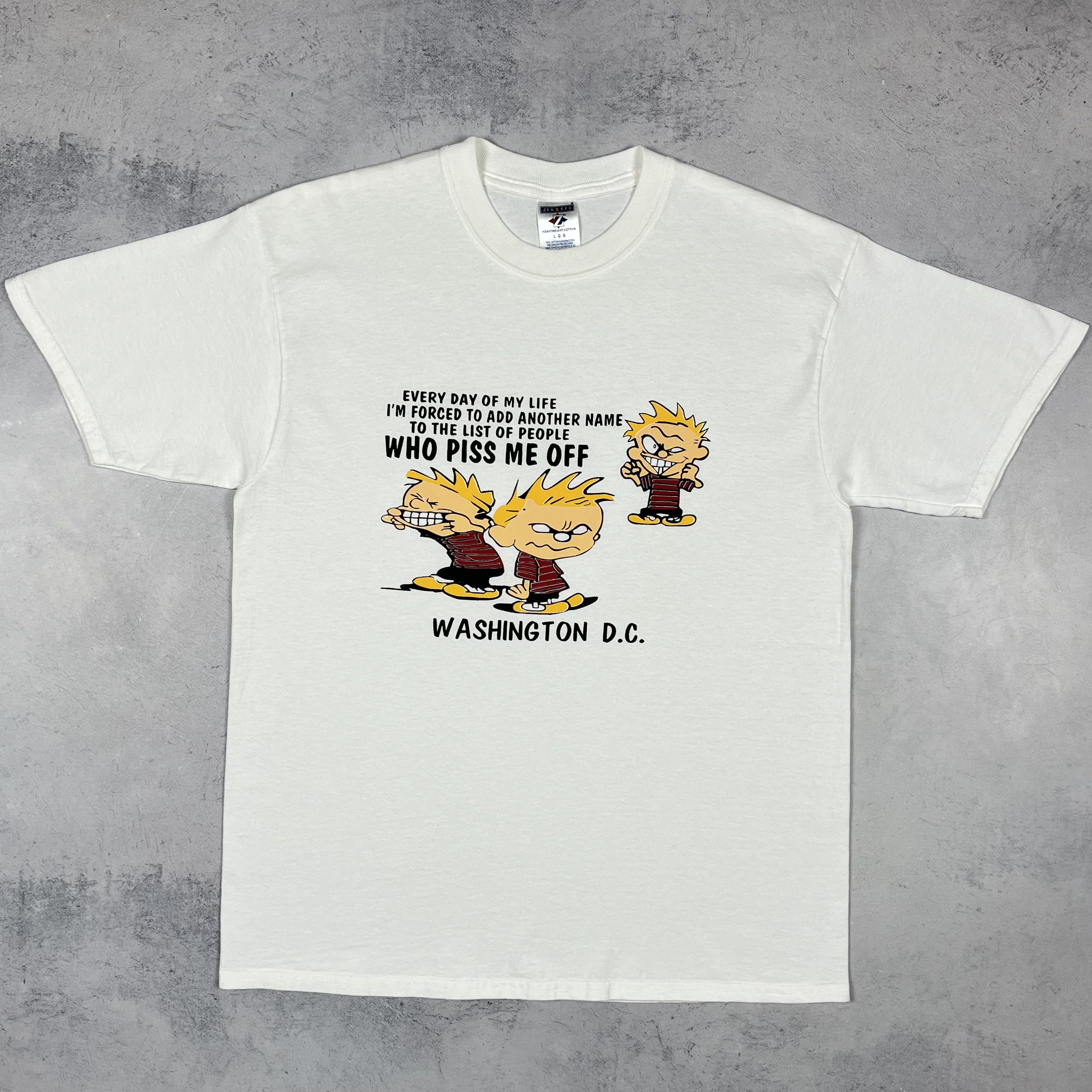 Cartoon Network Vintage Calvin And Hobbes Comics Cartoon Funny T Shirt 90’s Size US L / EU 52-54 / 3 - 2 Thumbnail