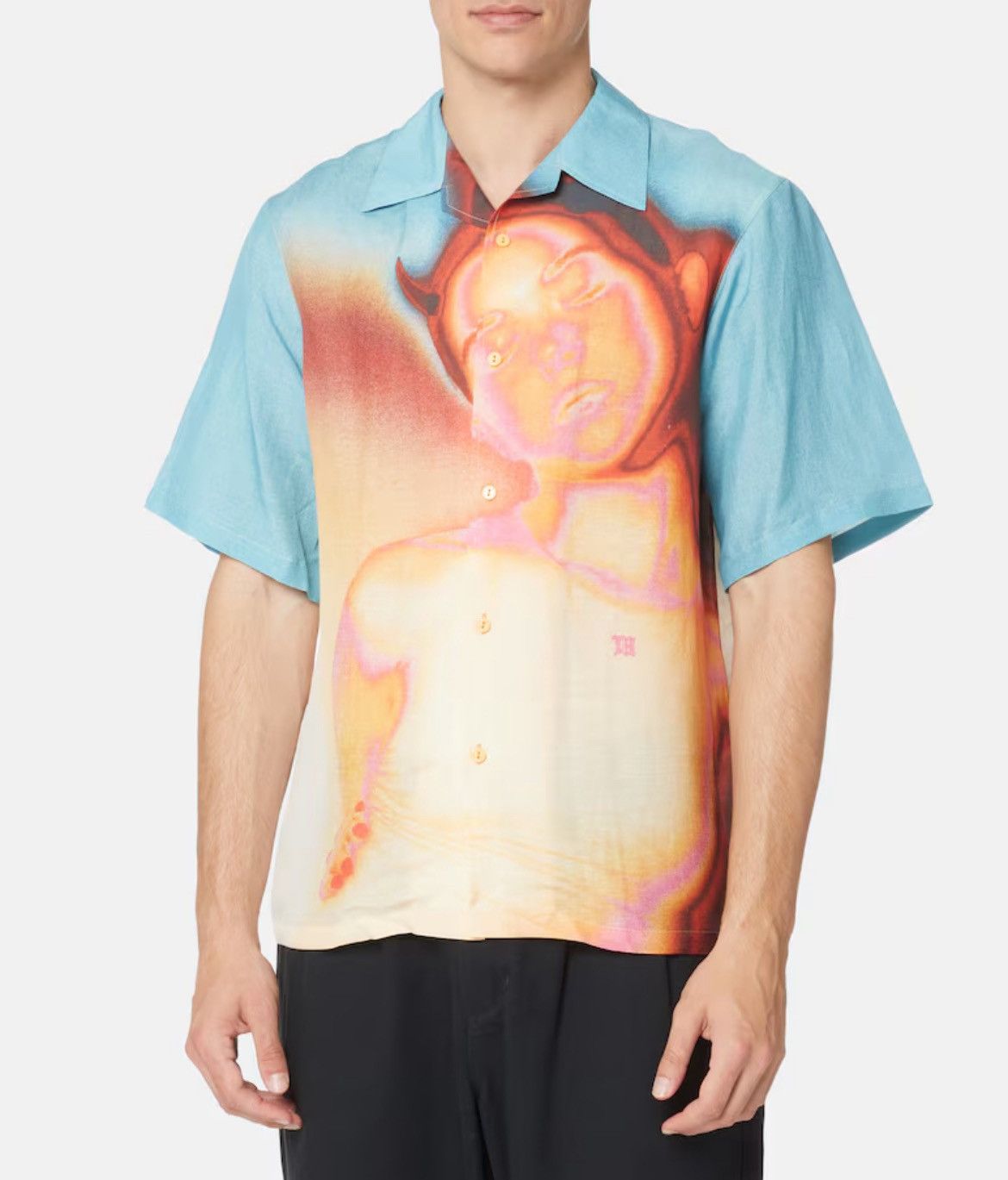 Misbhv Misbhv Mirage Print Shirt Button Up Multicolor Viscose Linen Size US S / EU 44-46 / 1 - 15 Thumbnail