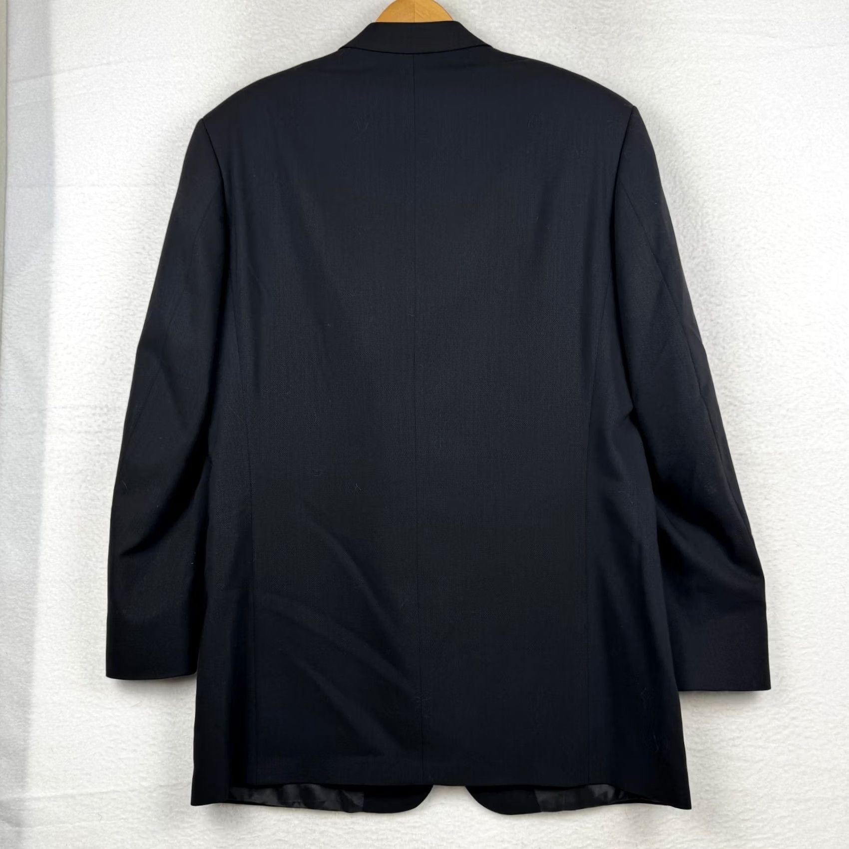 Hugo Boss VINTAGE BOSS by Hugo Boss Mens 42L Einstein Wool Black Suit Coat Blazer Jacket USA Size 42R - 6 Thumbnail