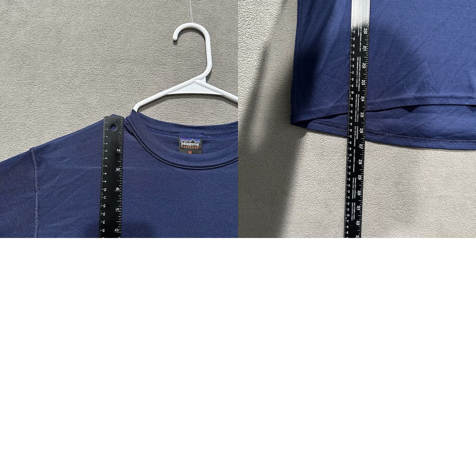 Patagonia VINTAGE Patagonia Shirt Mens Medium Blue Capilene Baselayer Crewneck Made In USA Size US M / EU 48-50 / 2 - 8 Thumbnail