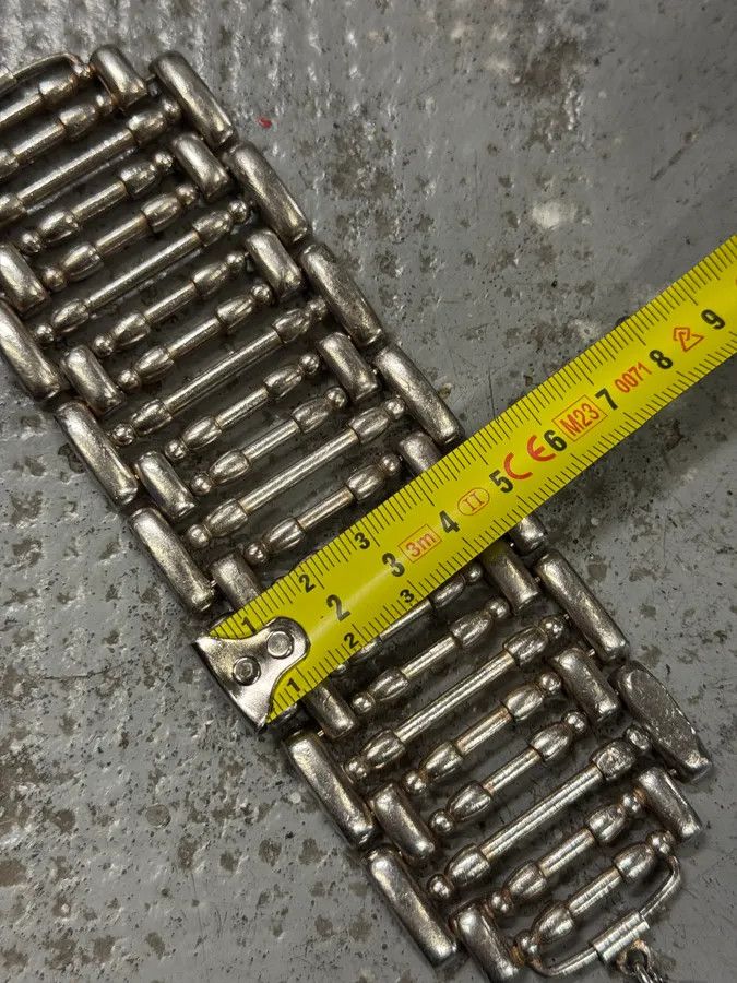 Jean Paul Gaultier 2000s Jean Paul Gaultier Roman Pillar Stainless Steel Bracelet Size ONE SIZE - 9 Thumbnail