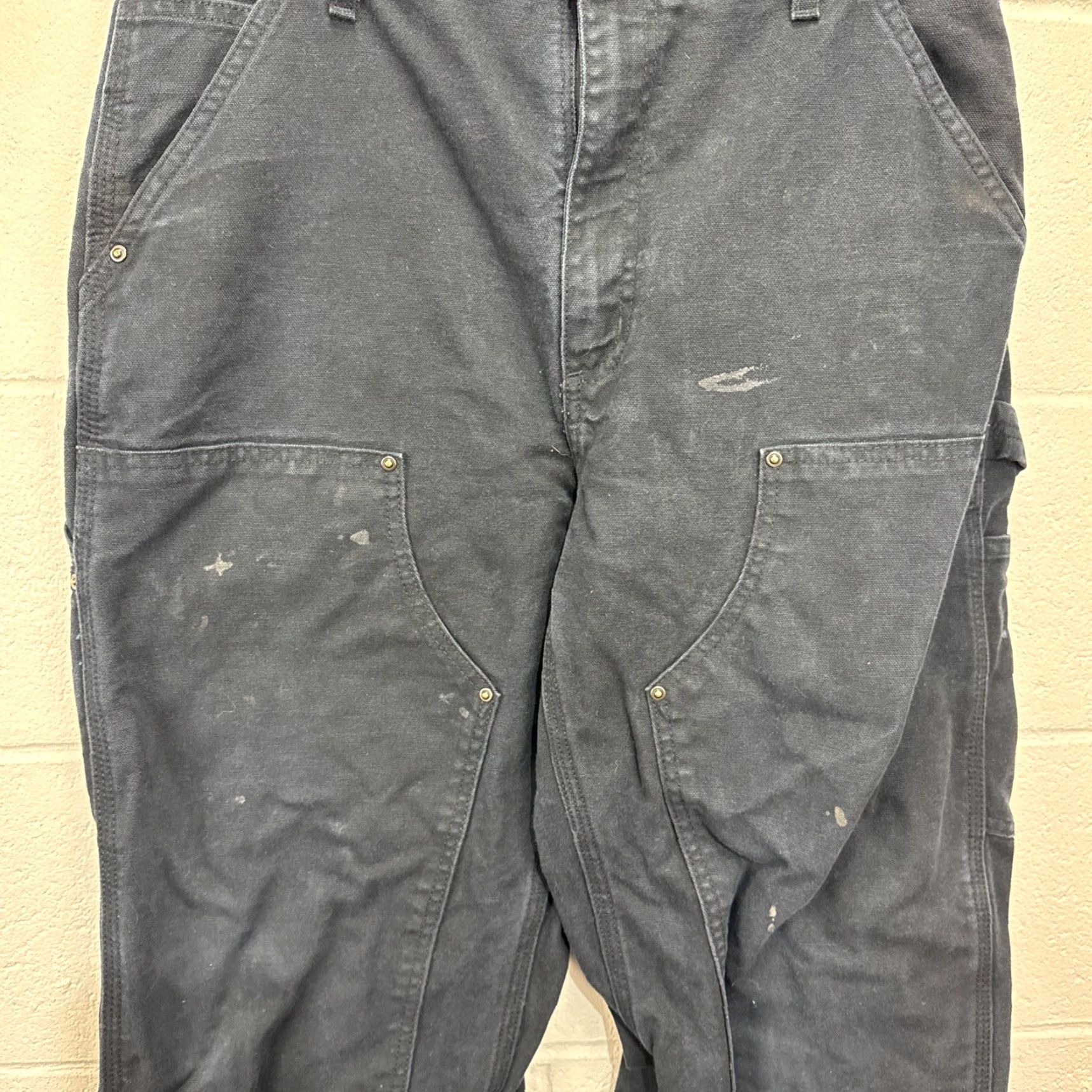 Carhartt VINTAGE Carhartt Pants Carpenter 5-Pocket Black 33x34 Mens Size US 33 - 4 Thumbnail