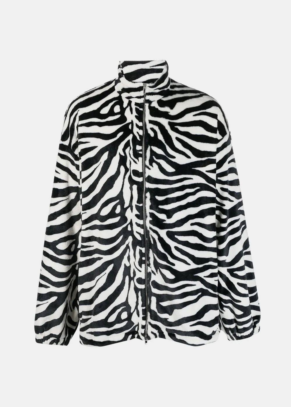 Vetements RARE Runway Zebra Print Fleece Zip Side Pocket Jacket SS23 Size US L / EU 52-54 / 3 - 19 Thumbnail