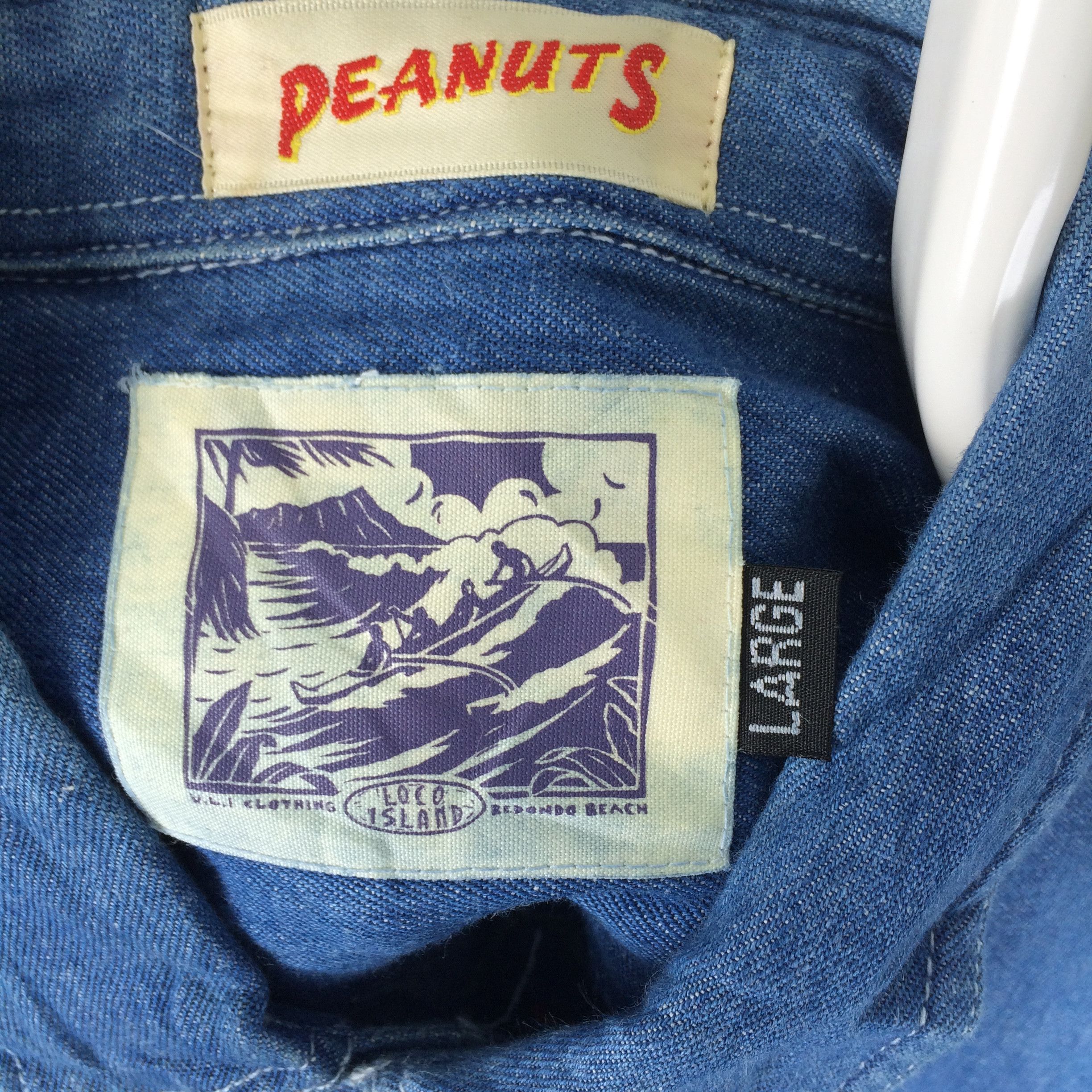 Disney × Peanuts h27 peanuts x loco island x baseball teams denim work shirt Size US L / EU 52-54 / 3 - 5 Thumbnail