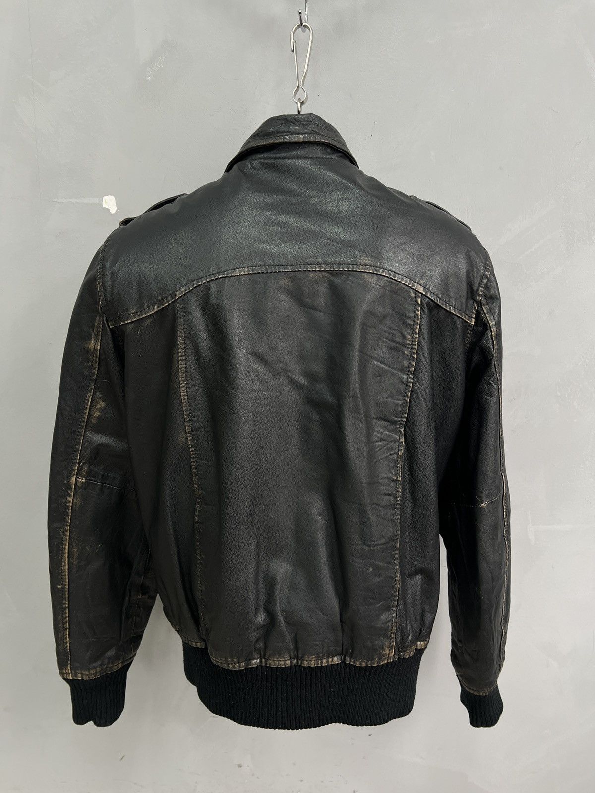 Schott Aviation leather distressed leather jacket y2k style hype Size US L / EU 52-54 / 3 - 6 Thumbnail