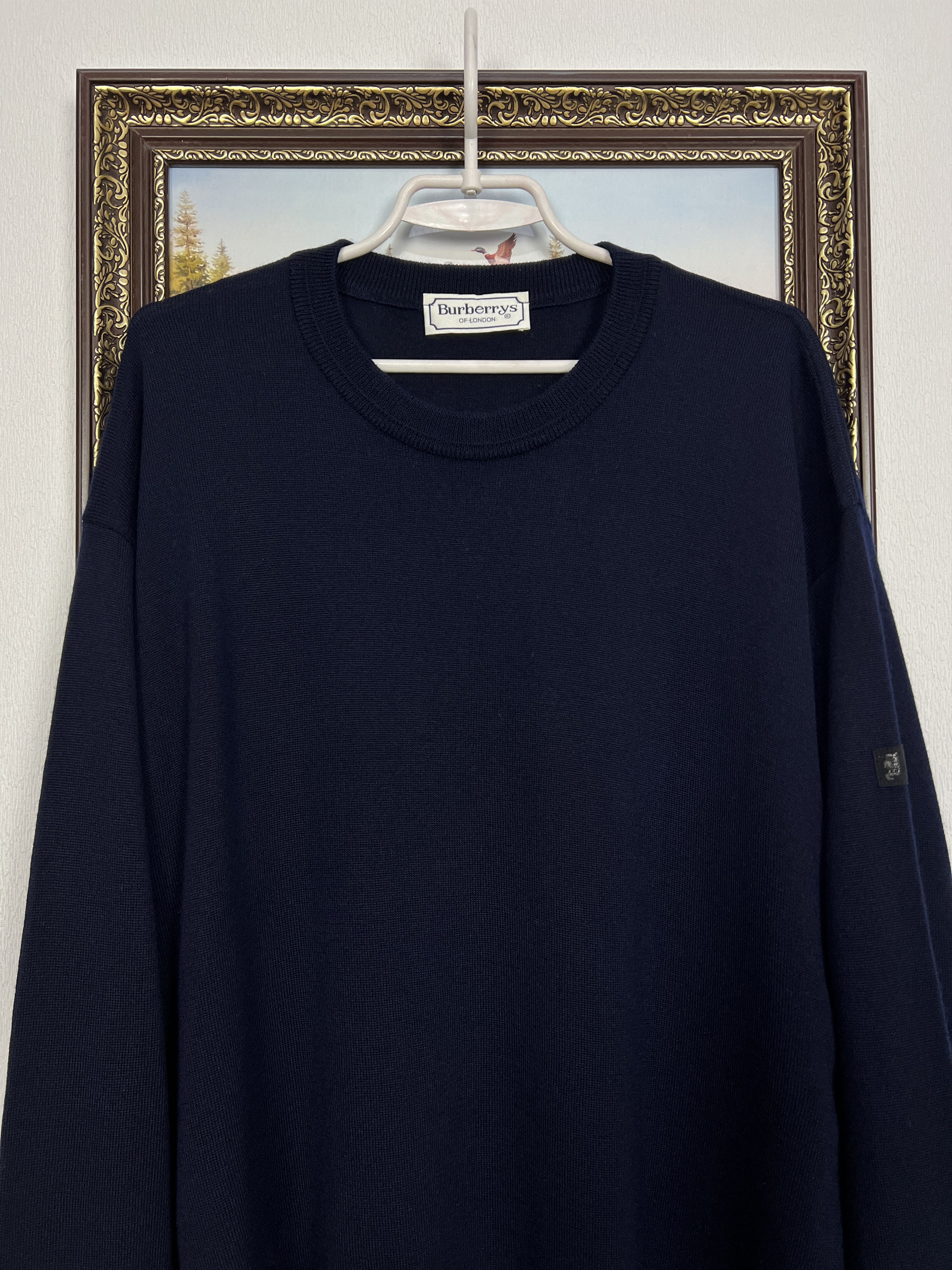Burberry Burberrys Of London Knit Jumper Pullover Sweater Wool Size US XL / EU 56 / 4 - 2 Thumbnail