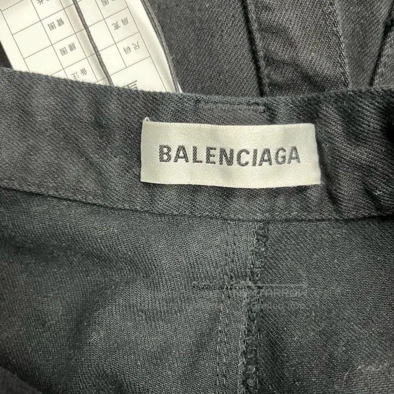 Balenciaga Balenciaga Black Denim Skirt with Metal Details. Size US 38 / EU 54 - 3 Thumbnail