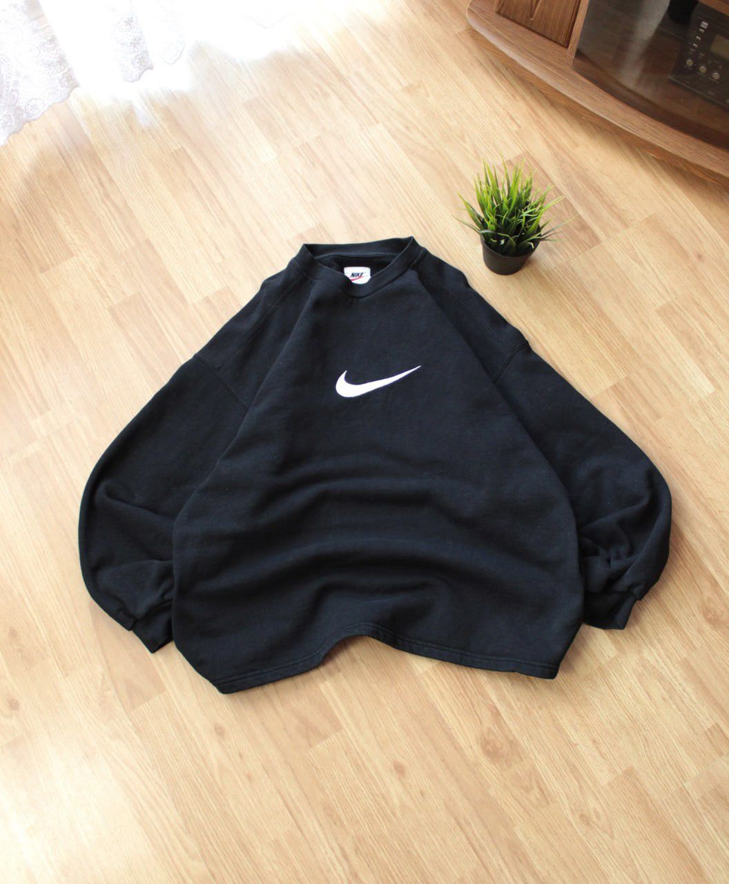 Vintage 🔥 Rare Nike Big Center logo 90s Vintage Sweatshirt Pullover Size US XL / EU 56 / 4 - 1 Thumbnail