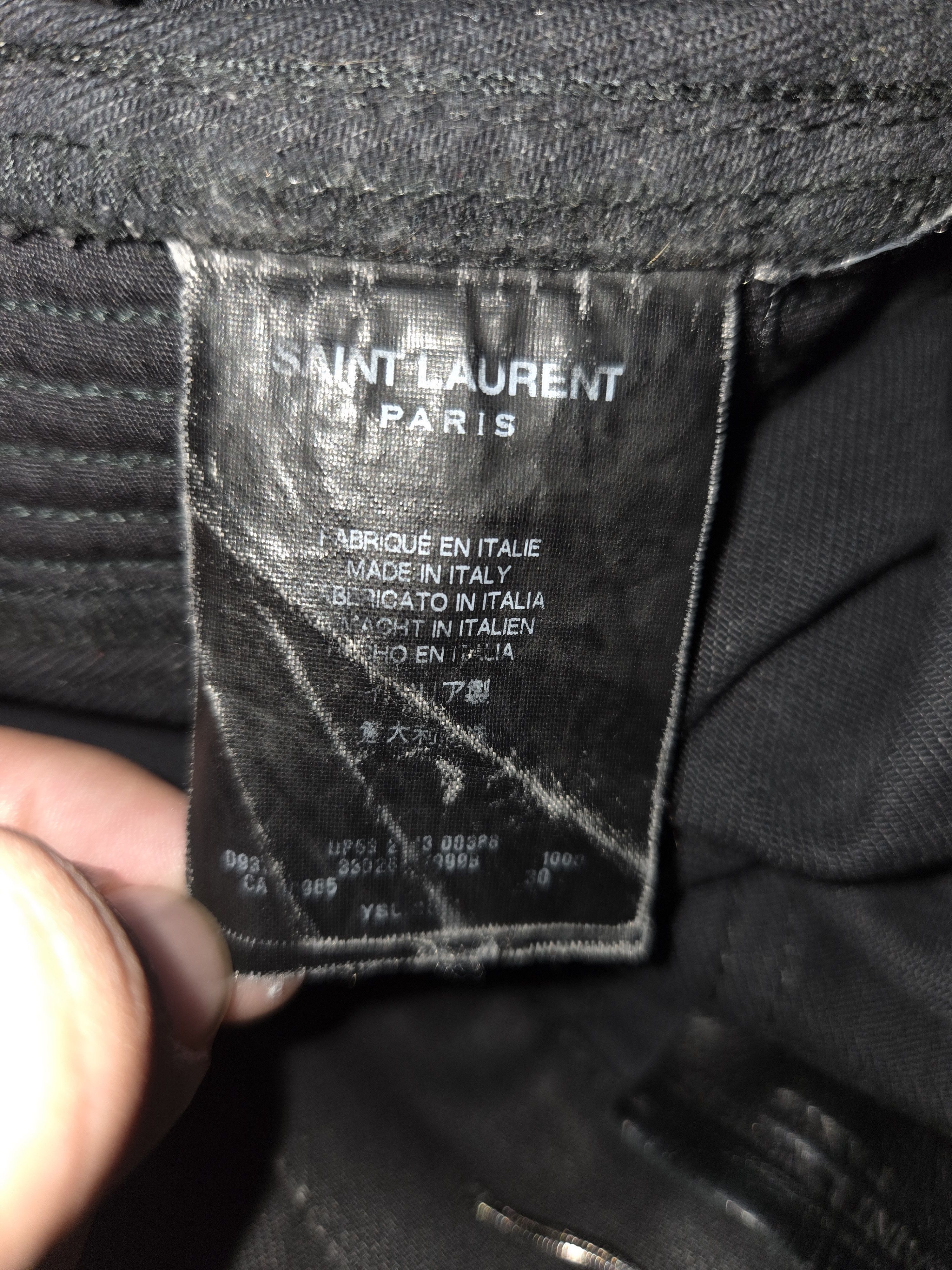 Saint Laurent Paris Saint Laurent D04 Moto Denim Size US 29 - 4 Thumbnail