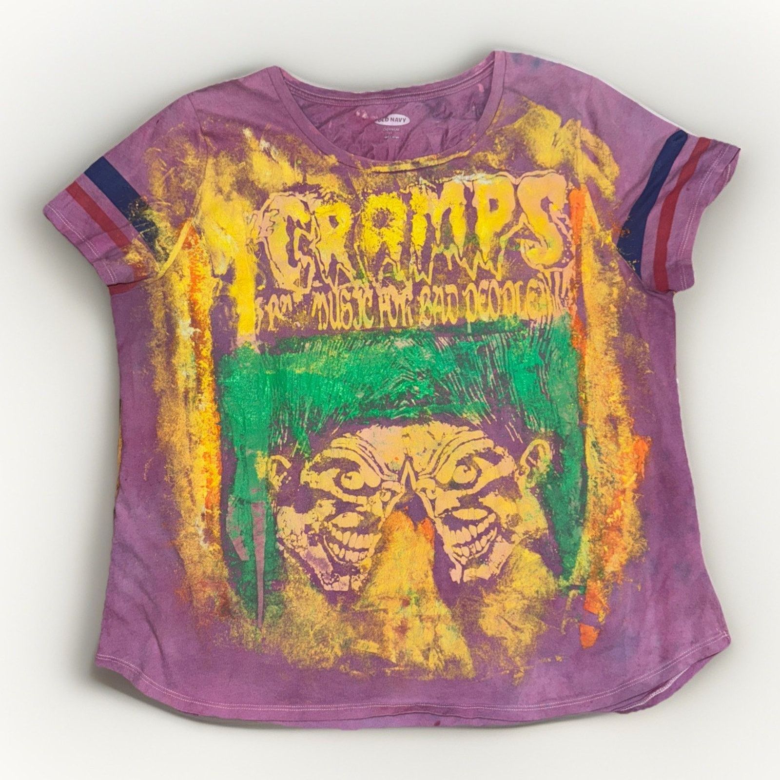 Band Tees × Vintage The Cramps Punk Band T-Shirt Purple L 21x24 Vintage Y2K Goth Size US L / EU 52-54 / 3 - 1 Thumbnail