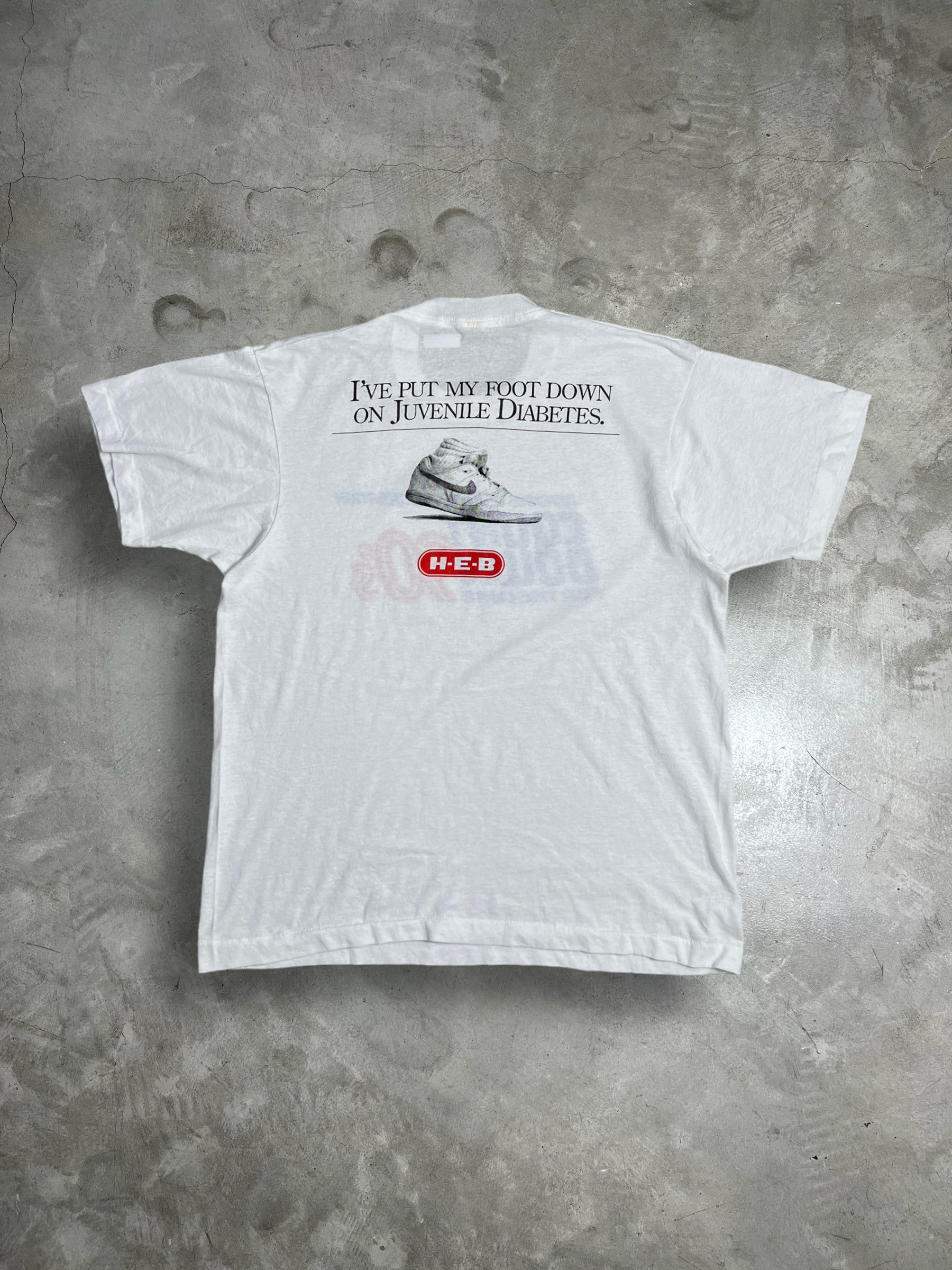Vintage Vintage 90s Juvenile Diabetes Foundation Promo T (L) GTME212 Size US L / EU 52-54 / 3 - 1 Thumbnail