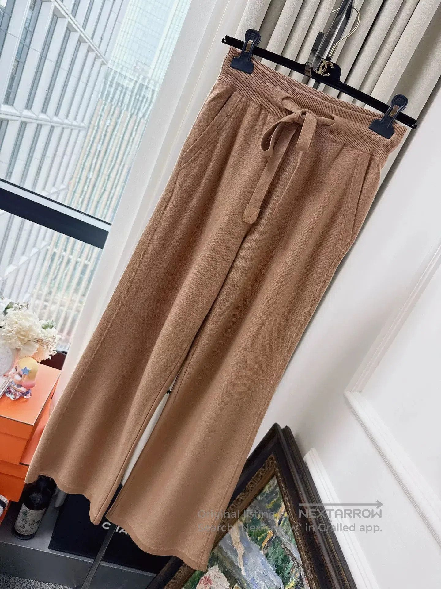 Loro Piana Loro Piana Caramel Knit Drawstring Casual Pants. Size US 36 / EU 52 - 1 Thumbnail
