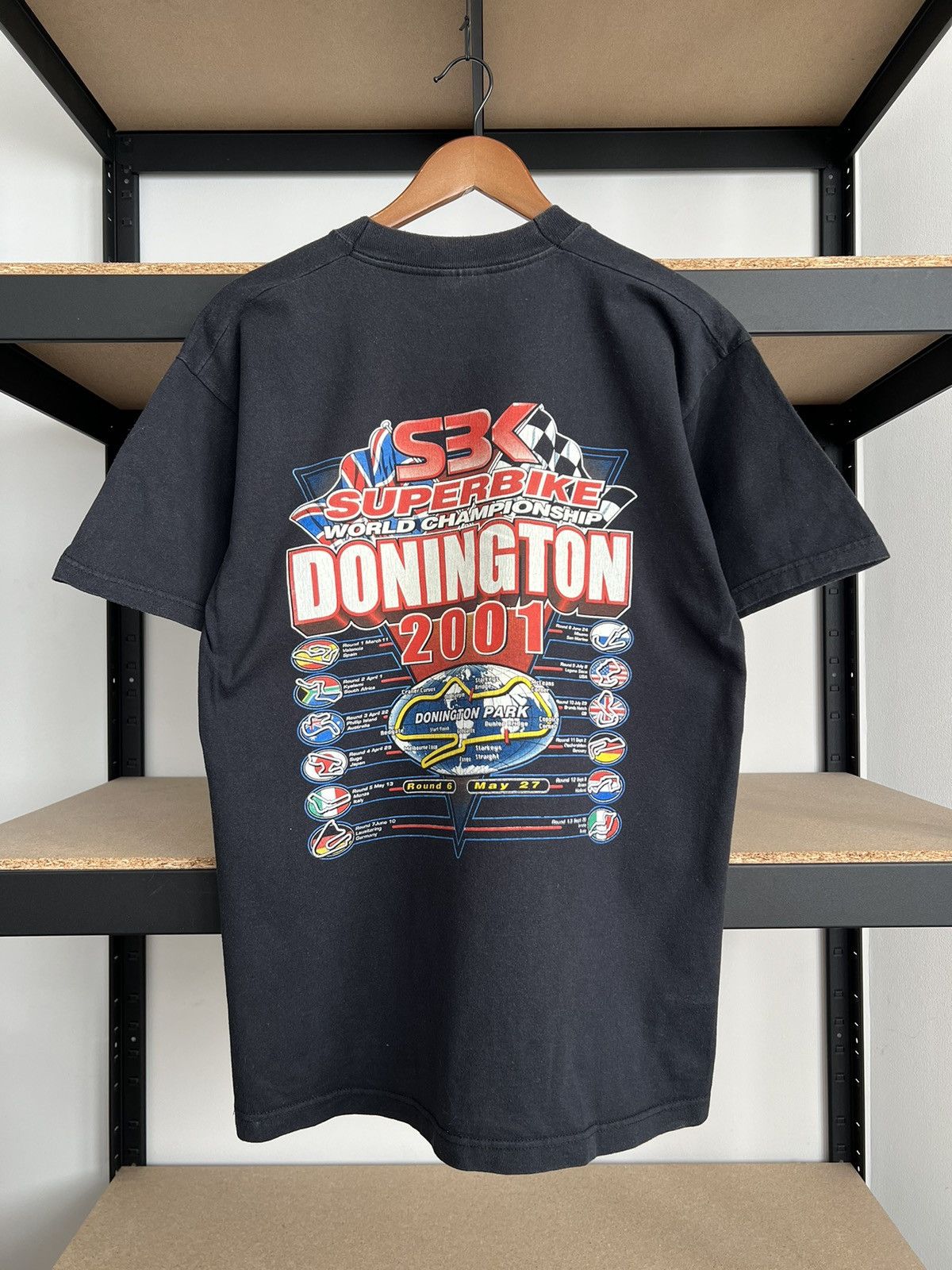 Vintage Vintage 2001 Superbike World Championship SBK Motocross Tee Size US L / EU 52-54 / 3 - 2 Thumbnail
