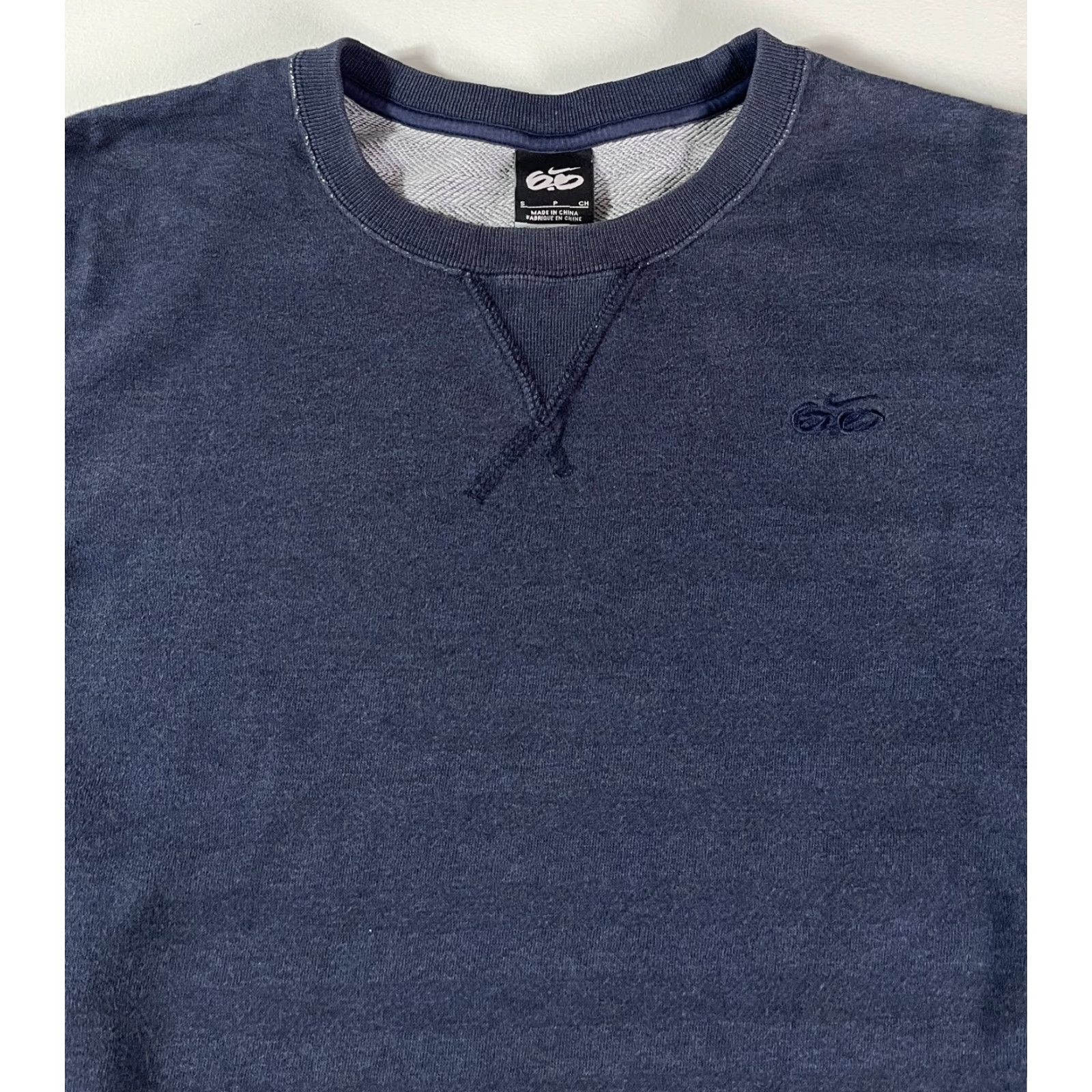 Nike VINTAGE Nike Crewneck Sweatshirt—Men’s Striped, Blue, Size S (Small) - 6.0, Cotton Blend, Pullover, Logo, All Seasons, City, Vintage, Sports, 90s? Size US S / EU 44-46 / 1 - 5 Thumbnail