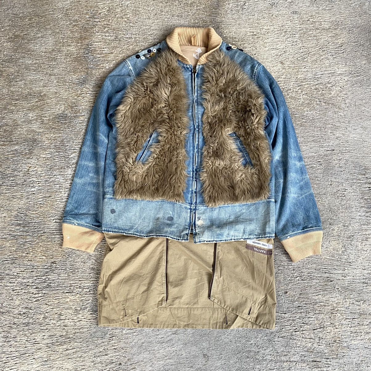 Kapital RARE Kapital Boro Fur Denim Jacket Size US M / EU 48-50 / 2 - 3 Thumbnail