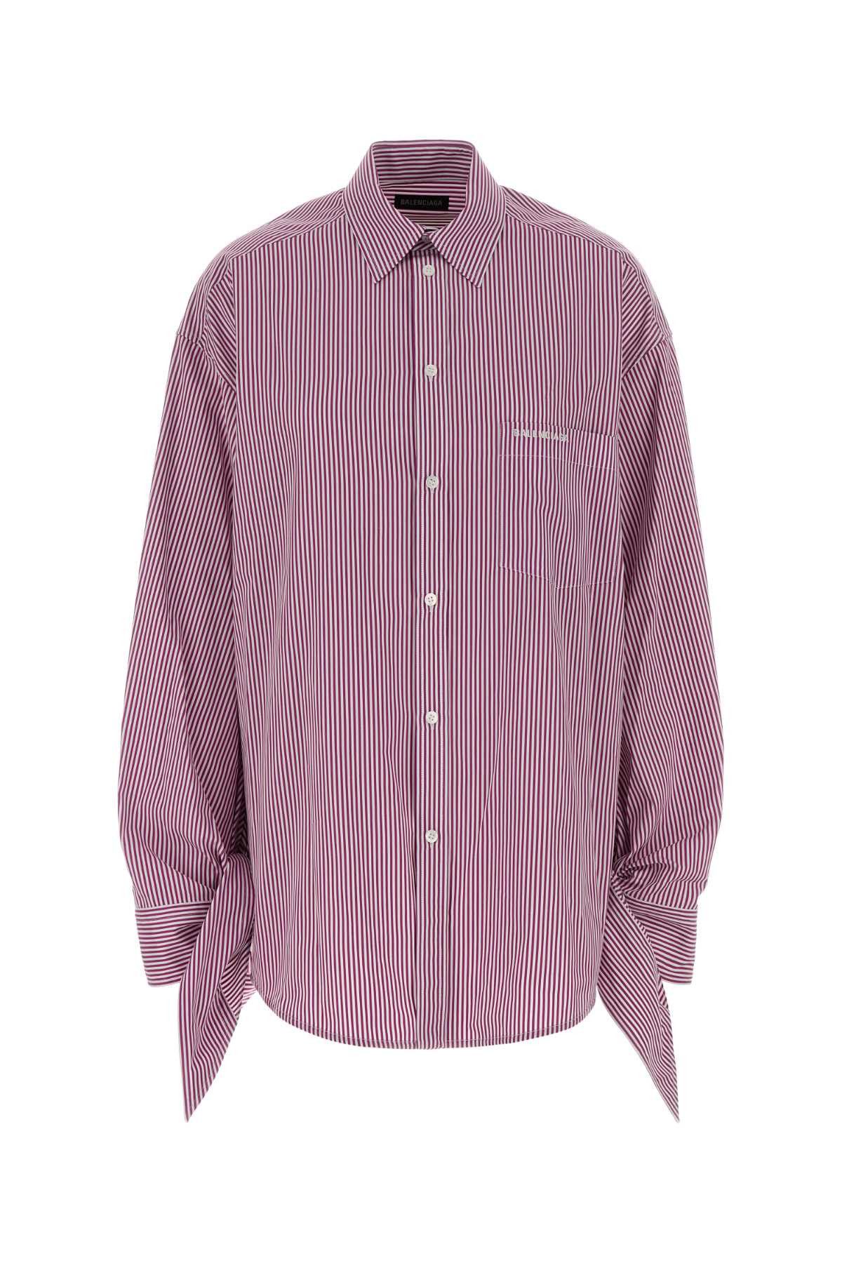 Balenciaga Embroidered Poplin Oversize Shirt Size S / US 4 / IT 40 - 1 Thumbnail