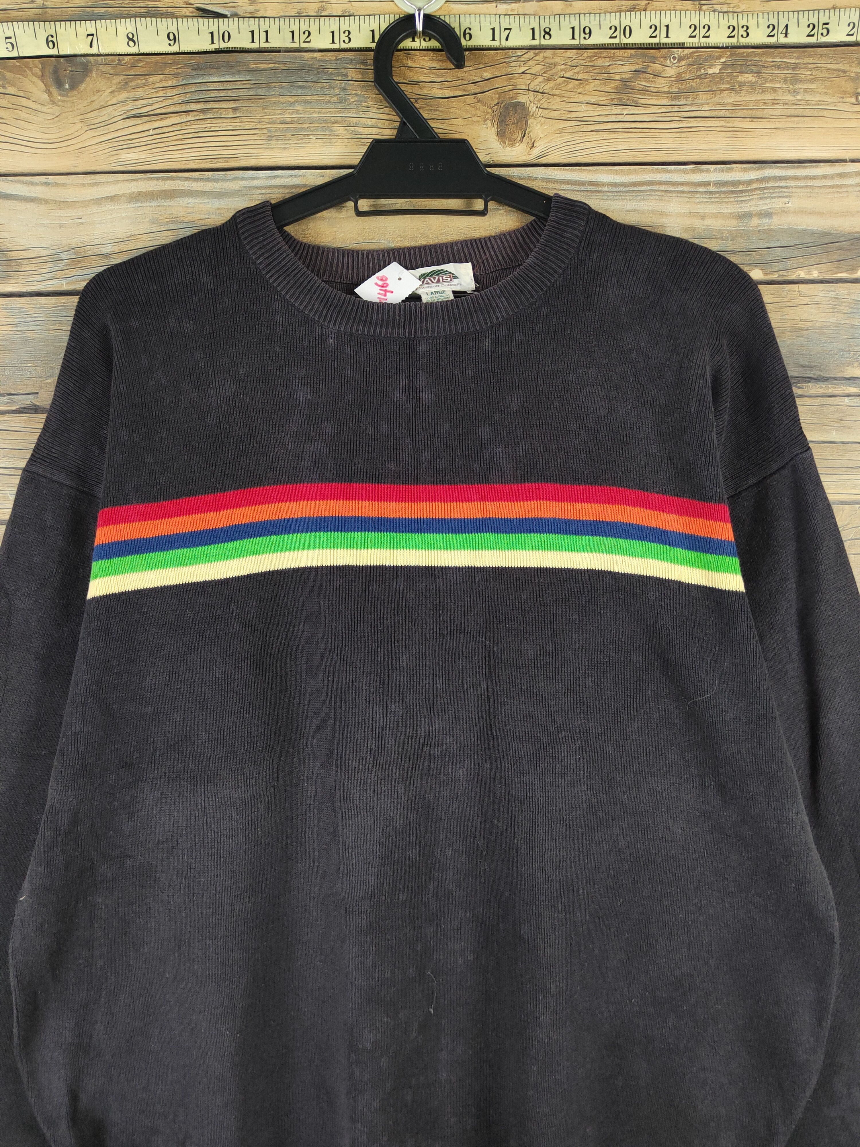 Japanese Brand × Vintage Yavis Black Knitwear Long Sleeve T-shirts #W1466 Size US L / EU 52-54 / 3 - 2 Thumbnail