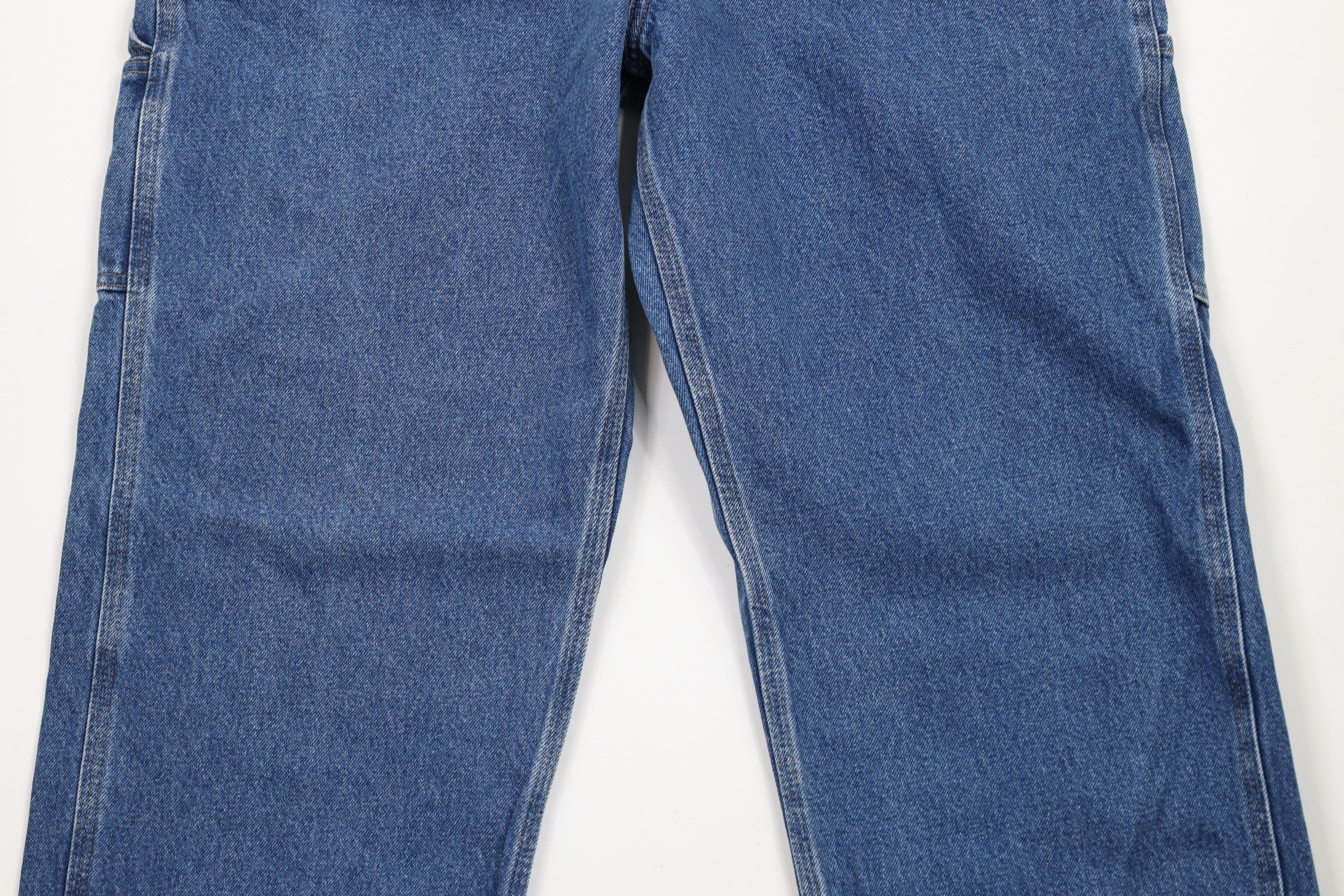 Carhartt × Vintage Vintage Carhartt Spell Out Wide Leg Dungaree Denim Jeans Size US 38 / EU 54 - 3 Thumbnail